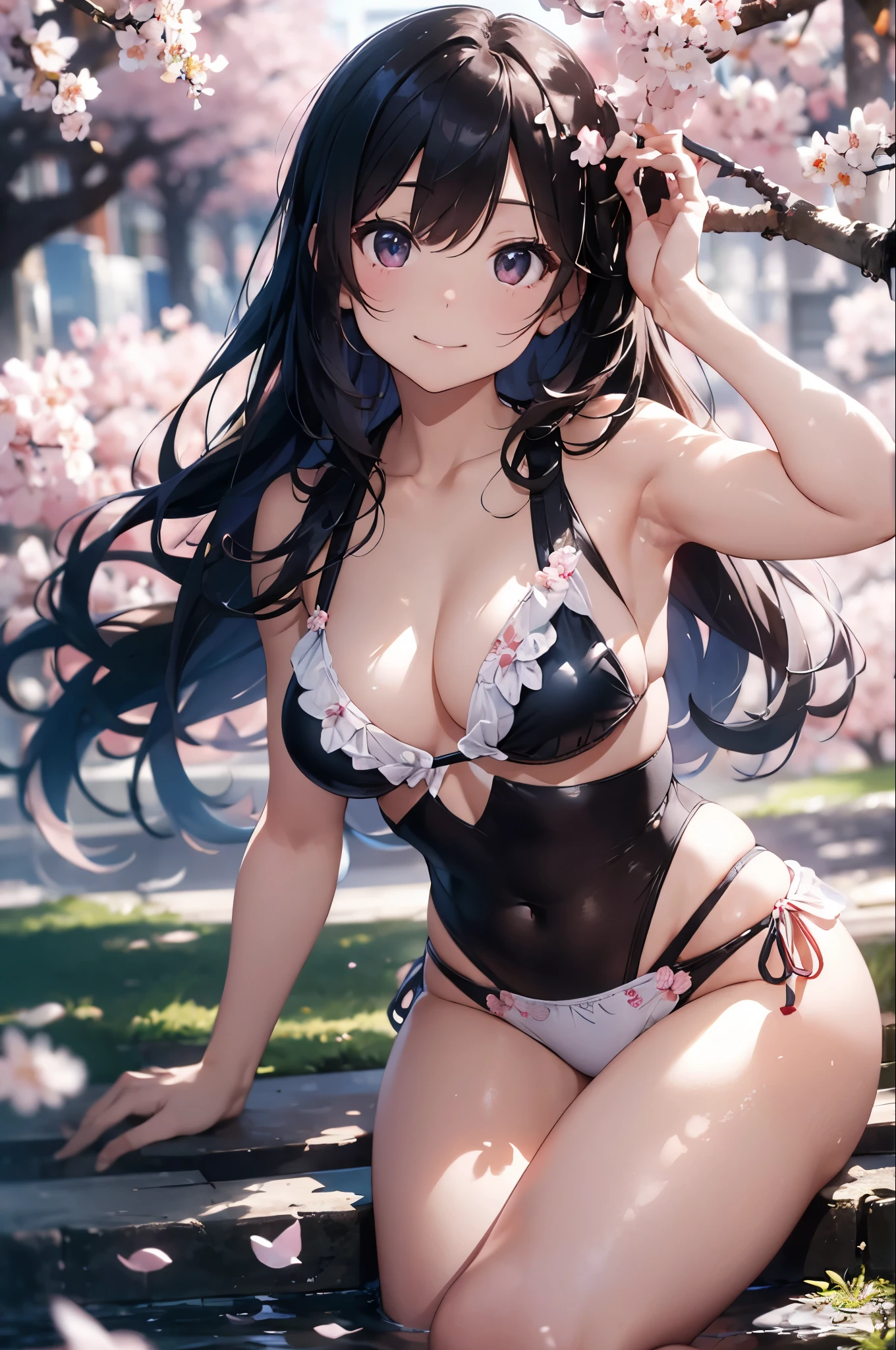Let&#39;s imagine the scene。In the background, a row of cherry blossom trees in full bloom、Pale pink petals are falling from the sky。The model is perfectly dressed in a sexy swimsuit.、Smiling at the camera、Posing for a gravure photoshoot。her bikini is、In the same color as cherry blossom petals、Symbolizes elegance and the arrival of spring。There are film crews around.、Carefully adjusting light and shadow、I&#39;m trying to capture this perfect moment.。the sunlight is soft、It gives the whole scene a warm atmosphere.。

In this shoot、Professional DSLR or mirrorless cameras used。The camera settings are as follows：

	• Mode: In manual mode、exposed、ISO、Fine-tune the shutter speed。
	• Aperture (F-Score): F2.8〜Set in the F4 range.、Making the subject stand out、Beautifully blur the cherry blossoms in the background。
	• shutter speed: 1 for capturing motion/Select 250 seconds or more。A quiet pose or、If you want to capture the moment when the petals flutter、Adjust the shutter speed。
	•	ISO: For shooting outdoors in bright light、Set the ISO to 100 or 200、Keep it as low as possible。
seaweed、seaweed、seaweed、seaweed、seaweed、seaweed、