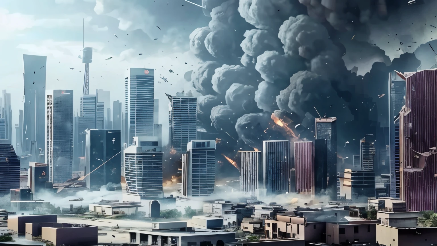 earthquake destroys city