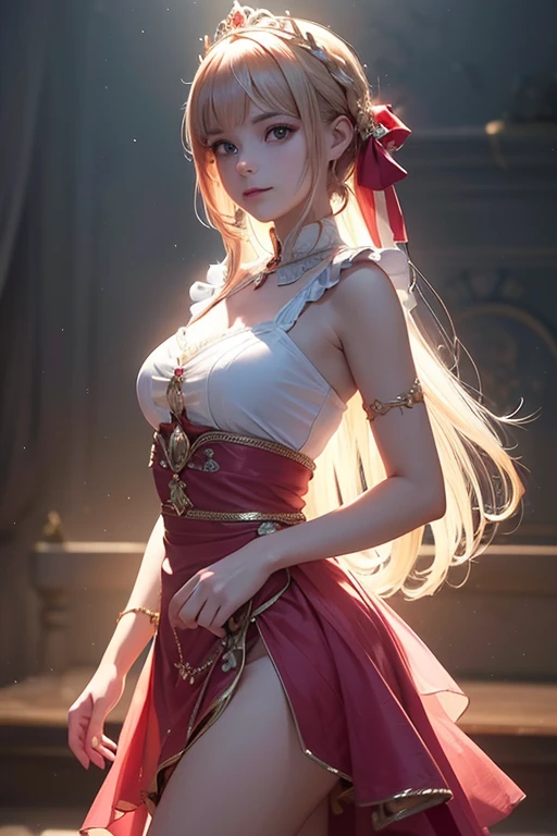 (Obra maestra:1.2), Mejor calidad, (illustration:1.2), (ultra detallado), hiper detalles, (delicado detallado), (detalles intrincados), (cinematic light, Mejor calidad Backlights), Delete line, solista, Cuerpo perfecto, (1 chica), the ruby ​​gem represented as a girl, (constituir), alto contraste, (mejor iluminacion, un extremadamente creado y hermoso), (cinematic light), vistoso,