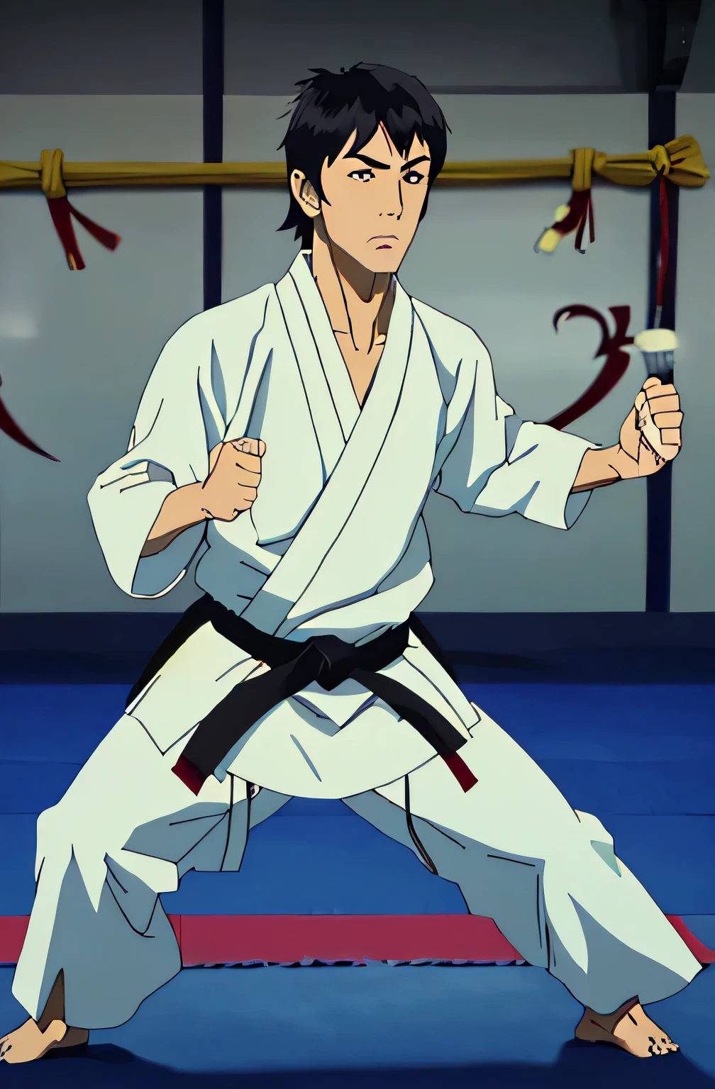Atractive karate boy