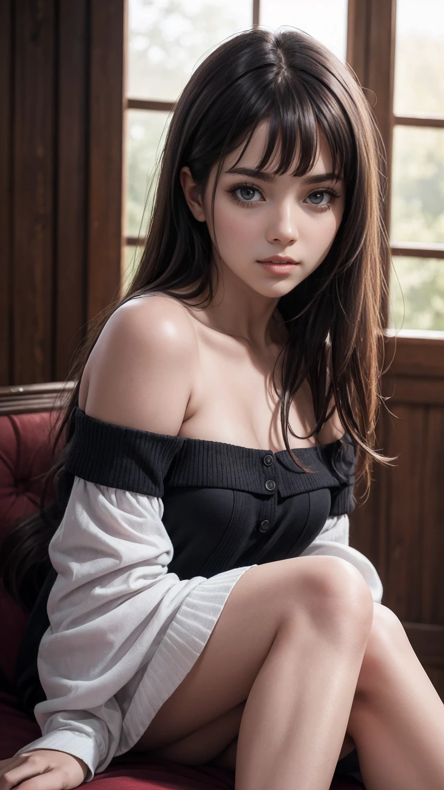 highest quality, masterpiece, ultra high resolution, (realistic:1.4), Raw photo, 1 girl, off shoulder