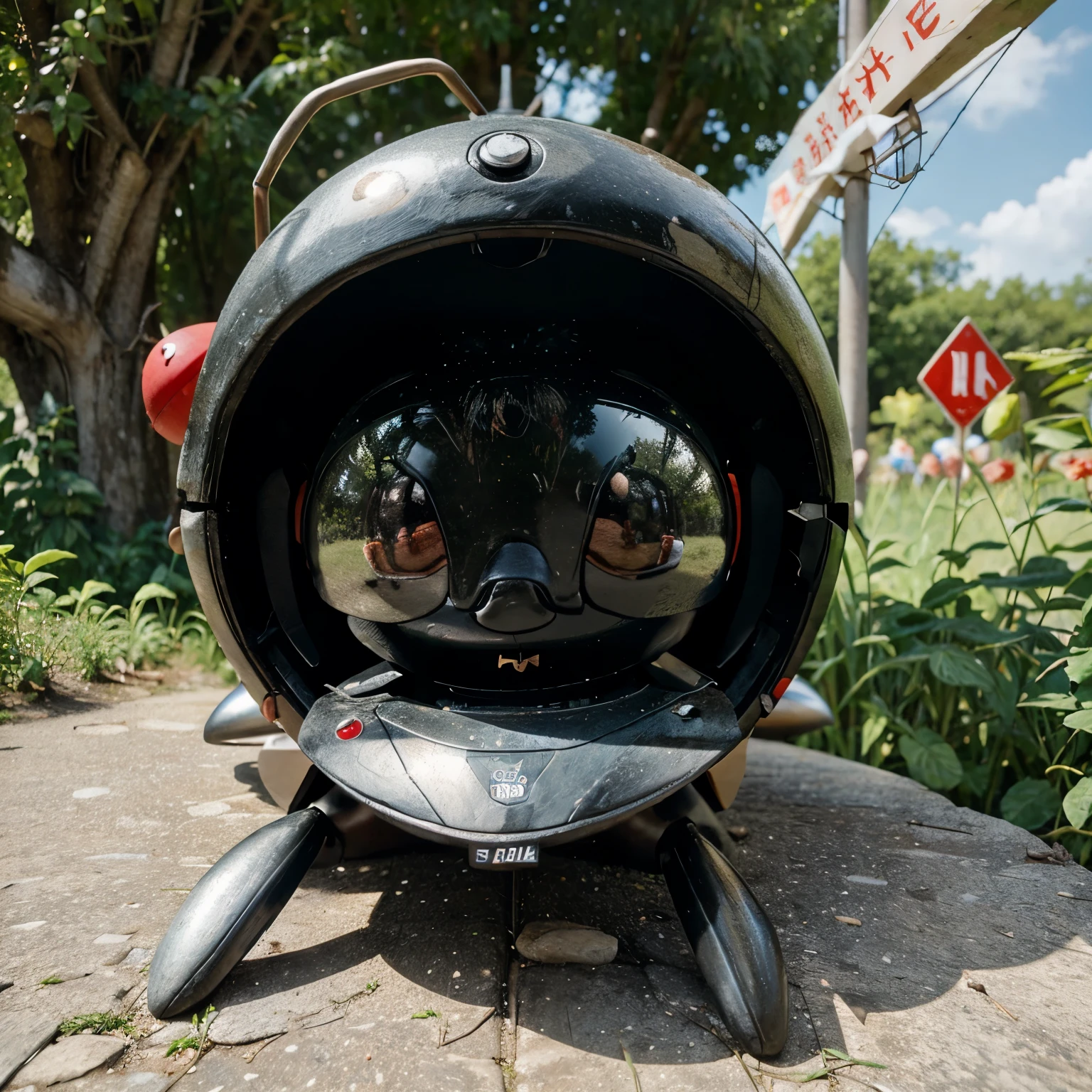 Create a little ant that ventures on a trip and name it Atom's Trip.