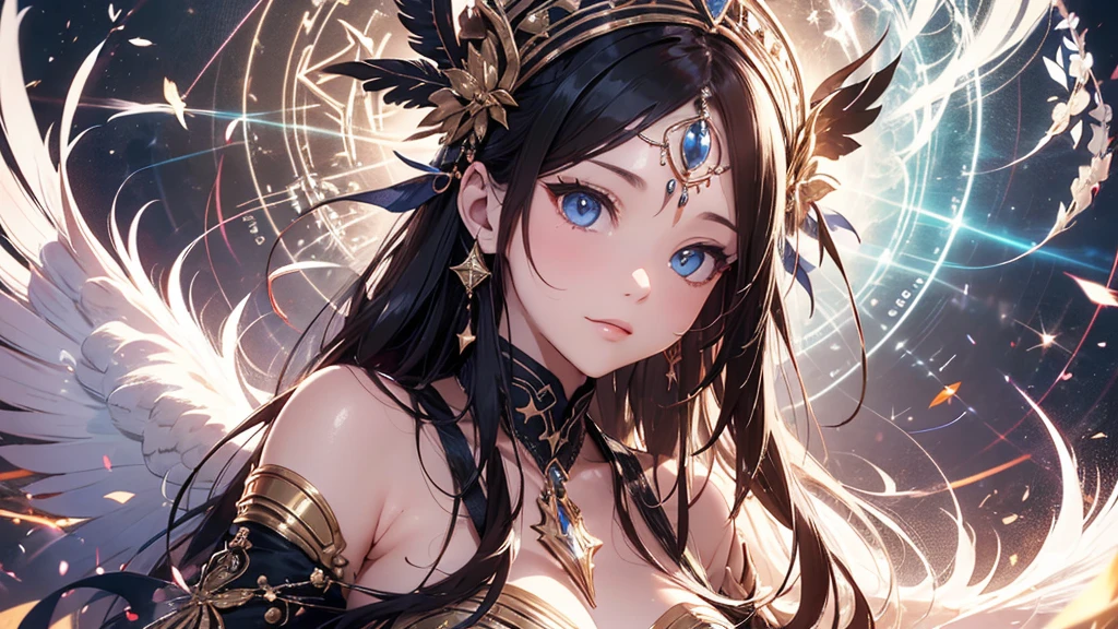 One Girl、Thousand-Armed Kannon、Big Breasts、Cleavage、Ancient Indian Costume、Put your hands together、Many arms arranged in a circle behind、
