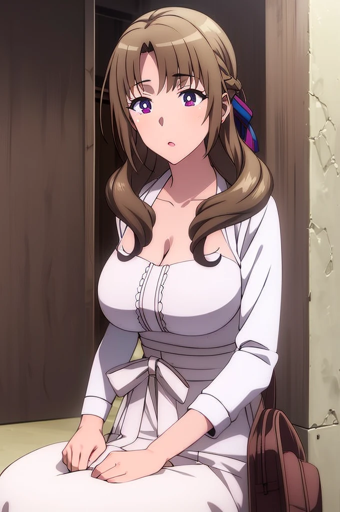 1Girl, Mamako Oosuki In the anime Okaasan Online, Very big breasts, Very detailed 