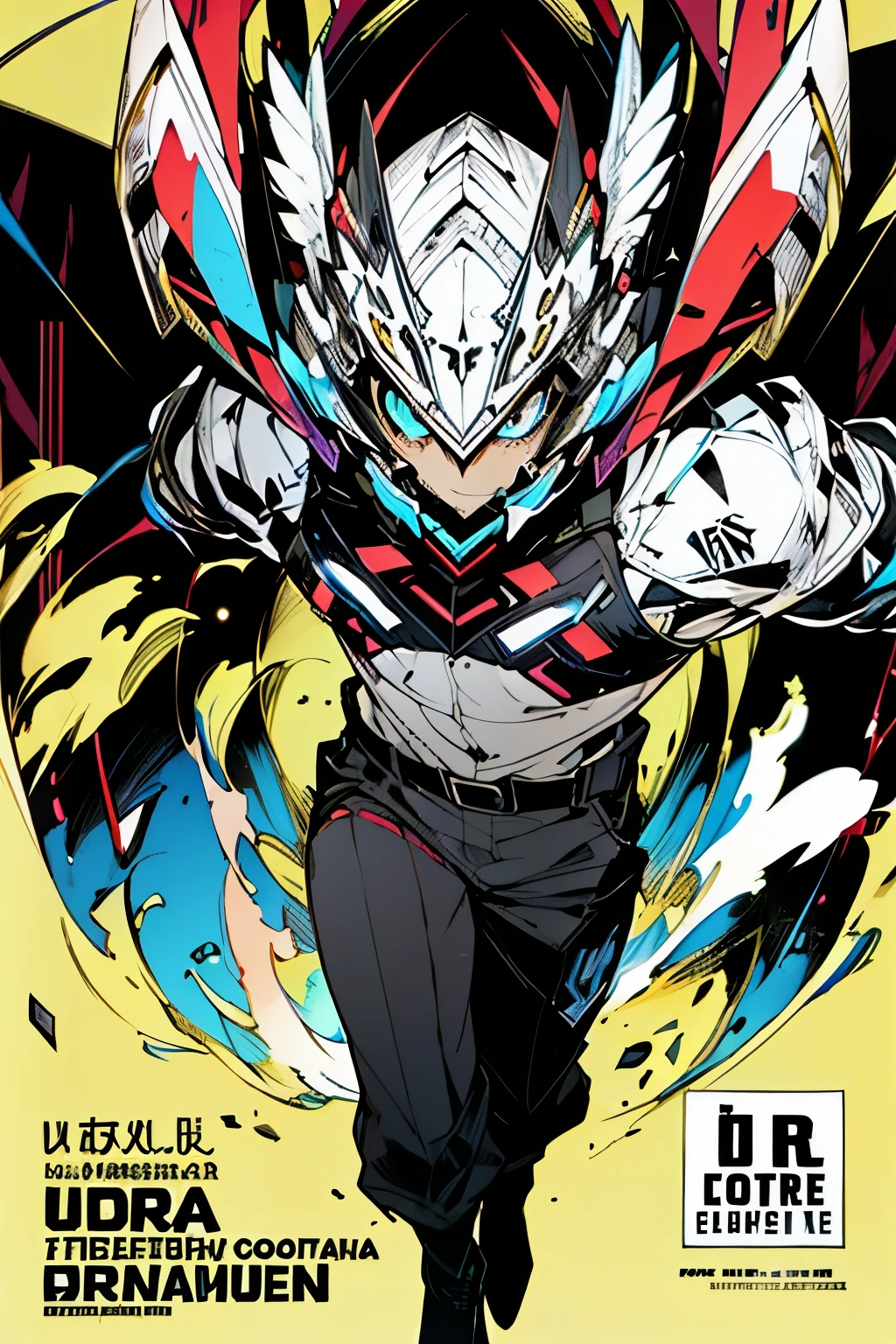 background, mixed-language_text, Japanese letters in graffit ,boys, excellent lighting, sidelighting, (), vhsKeeper,, style GUILTY GEAR -STRIVE perfect(flat color: 1.3), (magazine_cover: 1.4), (multicolored_background: 1.3), striped_background, card_background, :: comix style by joe madureira :: , perfect and detailed, ultra detailed shirt with abstract design, with Japanese letters print in graffit of the sides of the clothes, image of boys full body fighting WITH SUPER FINAL TRANSFORMATION, at your side with powerful dragons versus alien creature full of tentacles, with immersive effects, hover effect, background graffiti style tribal tattoo with vibrant colors "ultra hdr" detailed and with focus effect, (masterpiece: 1.2, best quality), (finely detailed beautiful eyes: 1.2), , ((Solo)), (Finely detailed eyes and detailed face: 1.3), in various full-body attack poses, (cute background: 1.2),futuristic costume, super detailed circular metals Clinging to the arms and pants, fantastic paintings