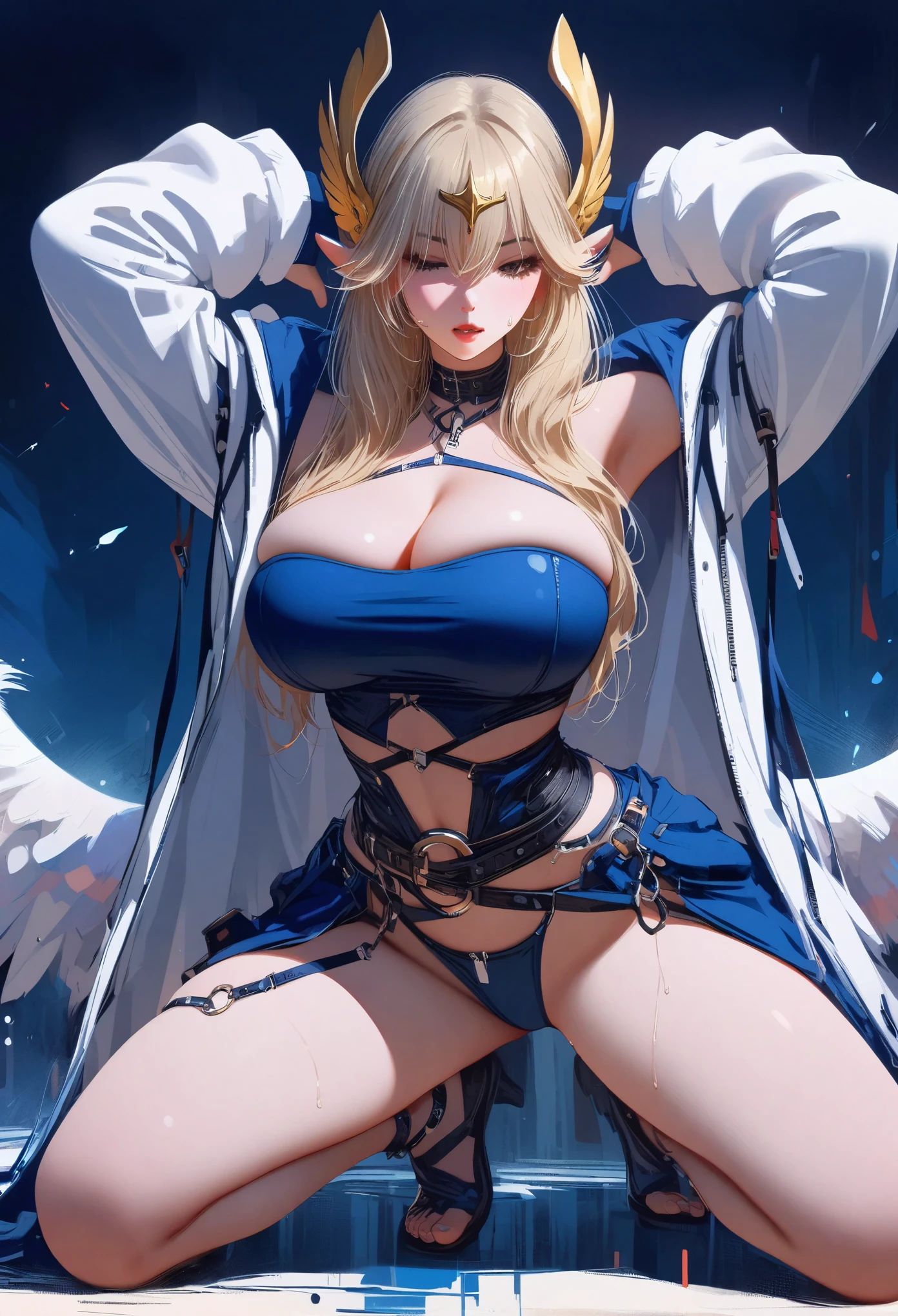 (masterpiece, best quality:1.2), 1 girl, alone,huge breasts,