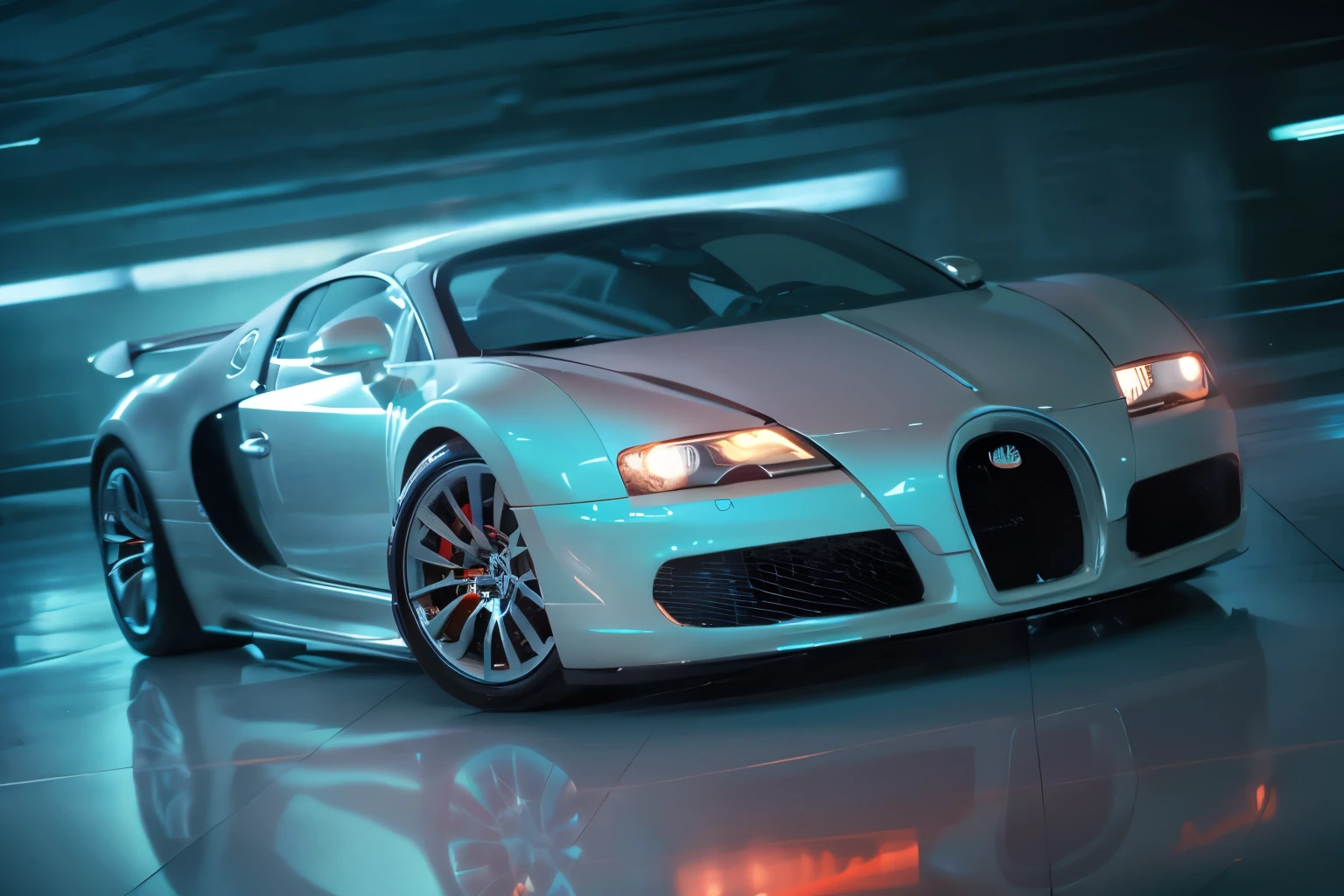 concept: bugatti veyron
quality:(highest quality, 4k, High resolution, masterpiece:1.2), Super detailed, (real, photorealistic:1.37), High quality artwork,
illumination:Bright colors, Bokeh, Dynamic configuration, a powerful sense of movement, Lens flare, The overall dramatic atmosphere of the scene,
Other details:, 32k, 600 dpi, Sony A7 IV, Studio lighting, Realistic Environmental Lighting, Immersive realism, Cinematic, Centered, Shallow depth of field, Dramatic Lighting, Beautiful, Ultra detailed, chromatic aberration, Screen space reflections, 1200pp, The perfect balance of chaos and precision, thrill of racing, Dynamic configuration, a powerful sense of movement, Bokeh flavor in the background, 500㎜, f/4.0, photo shoot.