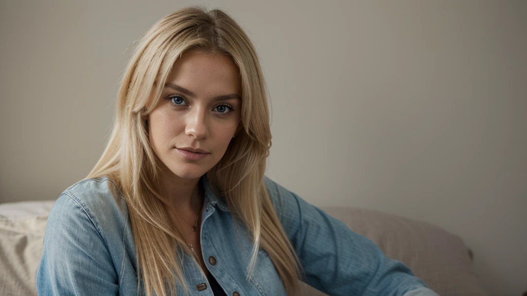 blonde woman, Young, common face, detailed alluring eyes, in a black sweatshirt, ((Detailed facial features)), (finely detailed skin), perfect real hand five fingers, pale skin, realistic skin texture, extreme skin details, (pores:0.1), masterpiece best quality, Photorealistic, A hyper-realistic, Detailed, 8K, HDR, (soft colour: 1.2), Shallow depth of field, broad light, High contrast, Backlighting, light sparkles, chromatic aberration, sharp-focus, RAW color photo
