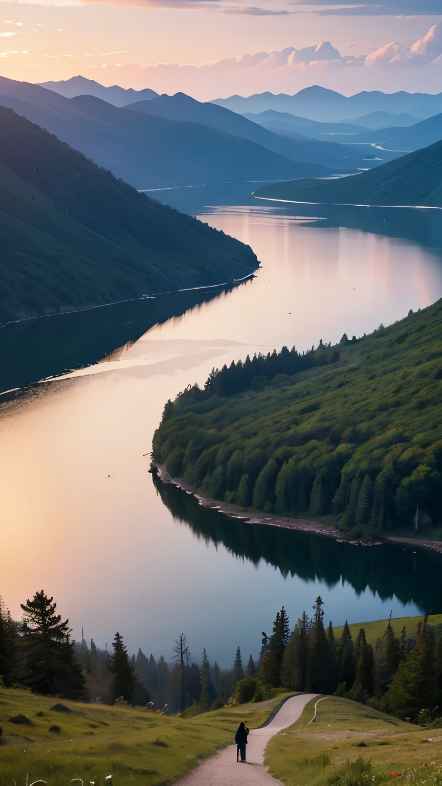 Logo, Amazing, 8K, Tabletop, Raw Photo, Amazing, Top Quality, High Quality, High Definition, Real, Ultra HD, Wind, Narrative Poetry, Beauty of Mountains and Forests, Grasslands of the World, Silence and Beauty, Vast Land , night, lakeside, amazing views, beautiful natural scenery.