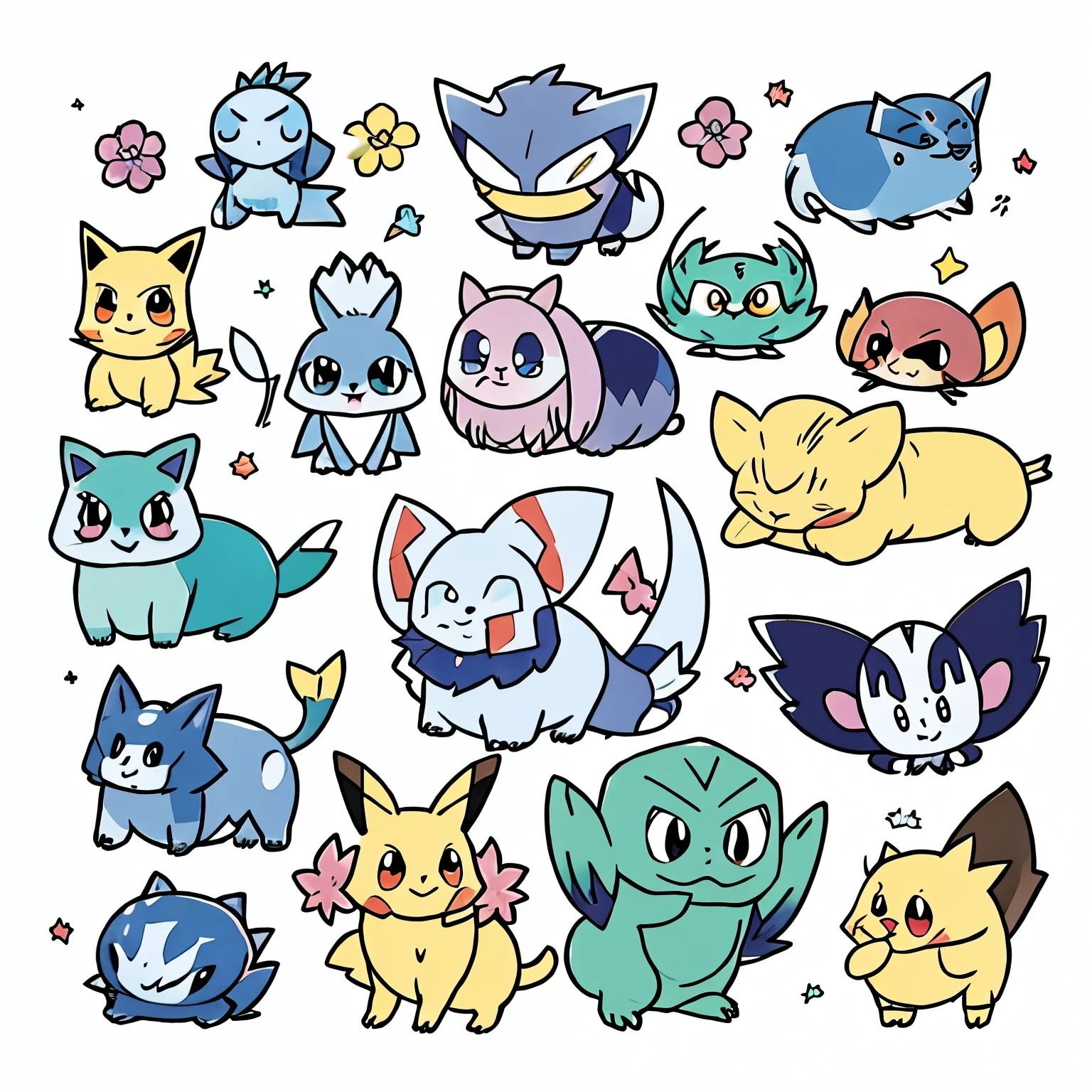 Pokemon-like non-existent animals