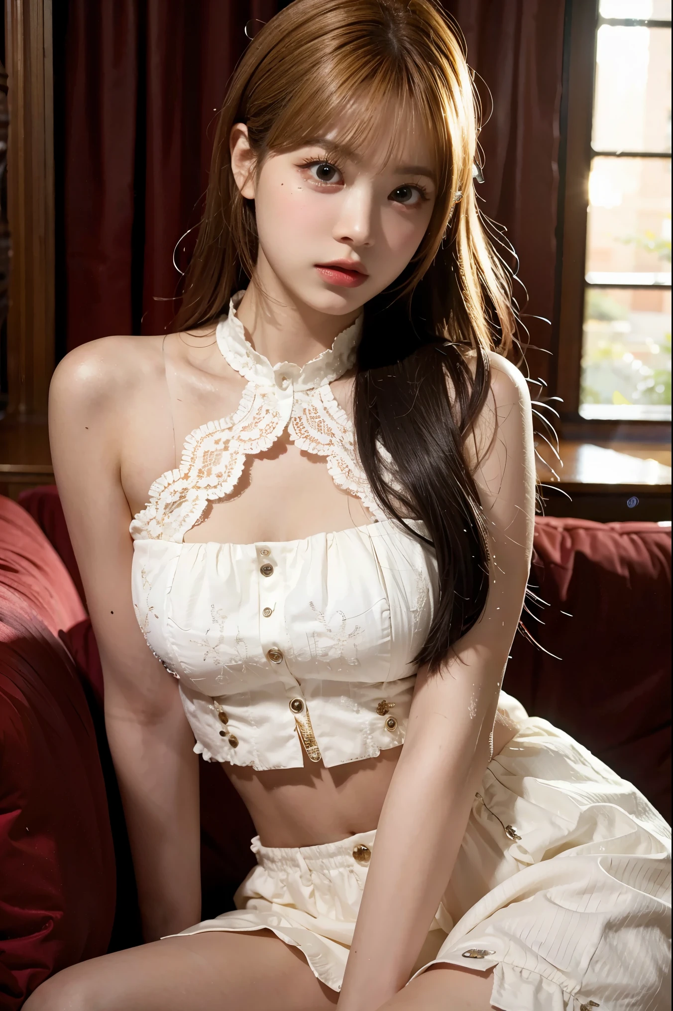 (best quality,highres,masterpiece:1.2),ultra-detailed,realistic,beautiful detailed eyes,beautiful detailed lips,long eyelashes,flowing hair,confident posture,soft lighting,fine art style,vibrant colors