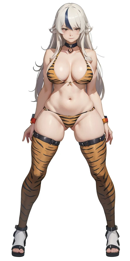 anime character with tiger stripes and a big breast, sfw version, cushart kenz, full body concept, full body picture, full body illustration, oppai proportions, fullbody commission for, commission for high res, anime woman fullbody art, thicc, anime full body illustration, official character art, cushart krenz, cutesexyrobutts