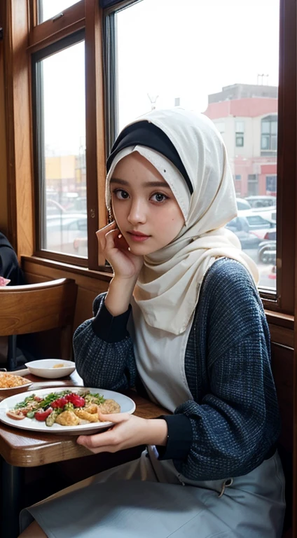 (WEARING SUSPENDER), ((Open mouth)), Naked singlet (((HIJAB MALAY GIRL))), masutepiece, High quality, UHD 32K, Realistic face, Realistic skin feeling , A Japanese Lady, 8 , , Very cute and baby-like face, (((FLAT CHEST))), (MATRIX WORLD), ((look In front  at the camera and SADNESS)), ((())), (((CUTE GIRL))), ((RED LIPS)), ((Wearing Suspender)), ((CHUBBY)), (undress,