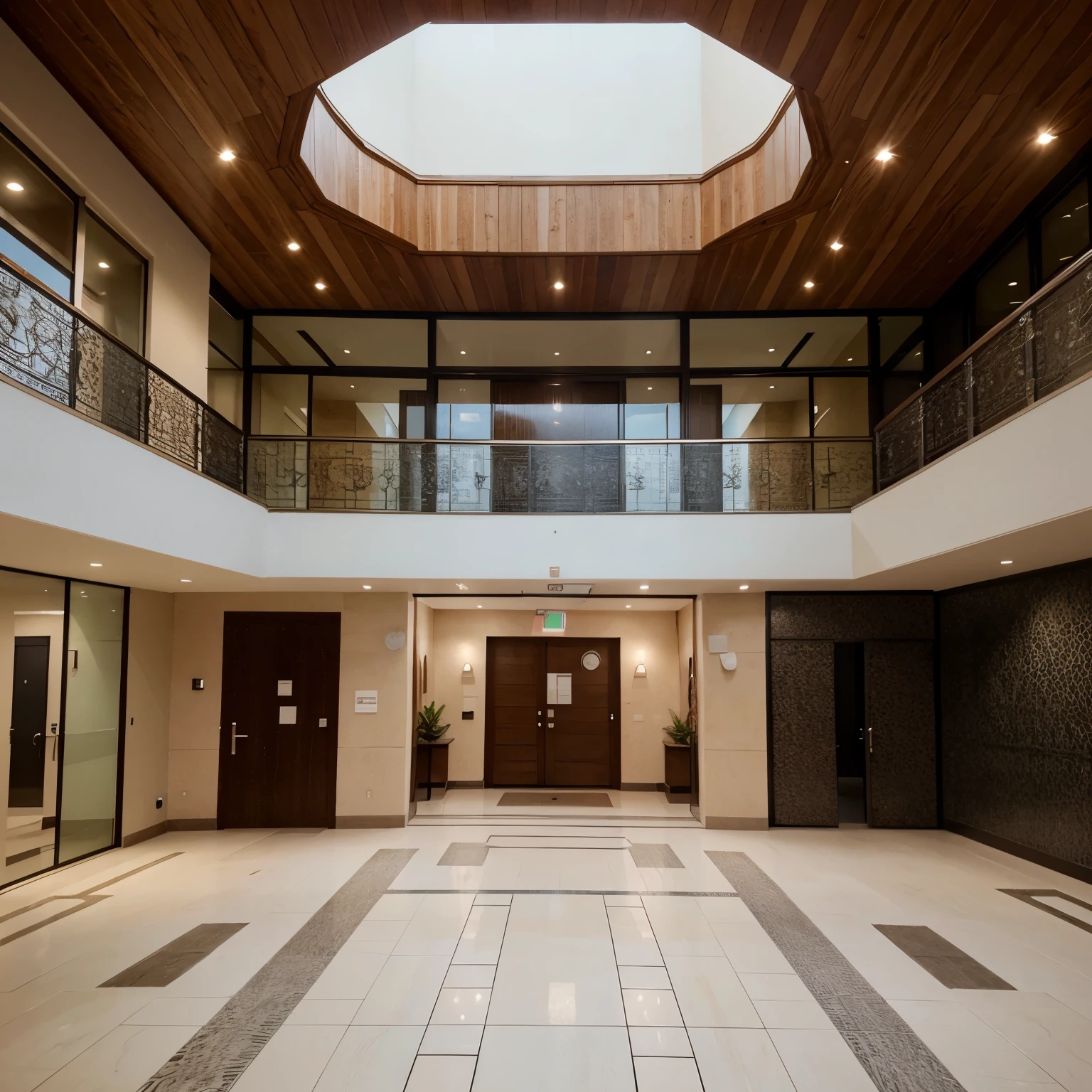 Four-story beauty and aesthetic center.the entrance is the parking lot, The reception is on the first floor., sala de espera, cafeteria and pool, on the second floor the facial area, on the third floor the body area and the sauna, en el cuarto piso el gimnasio