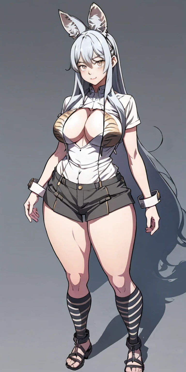 anime character with tiger stripes and a big breast, sfw version, cushart kenz, full body concept, full body picture, full body illustration, oppai proportions, fullbody commission for, commission for high res, anime woman fullbody art, thicc, anime full body illustration, official character art, cushart krenz, cutesexyrobutts