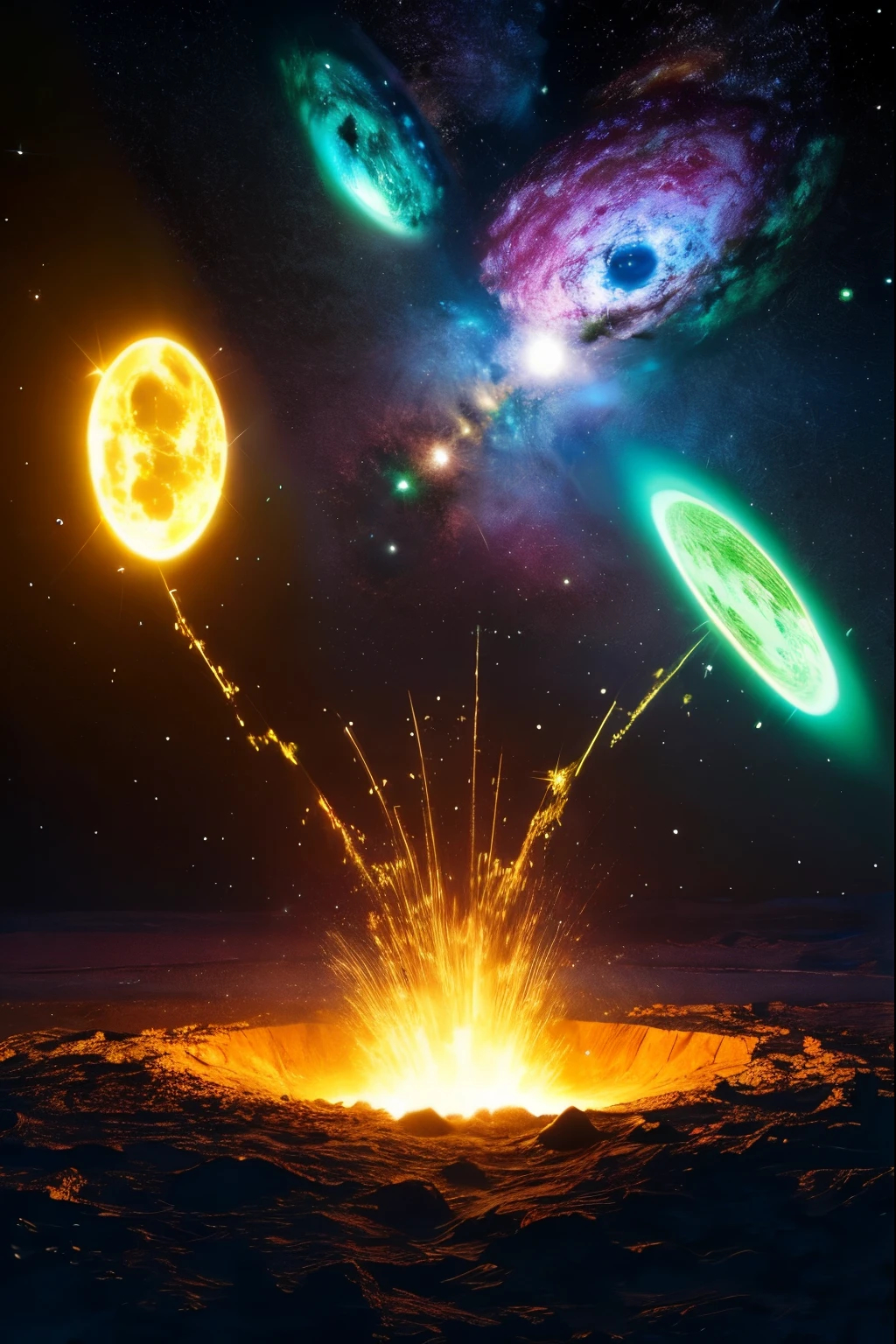 ため息が出るようなbeautiful宇宙の絵を描いてください
mysterious. mysterious. beautiful, 宇宙のLight景. beautiful色, Light, aura, Money, Silver