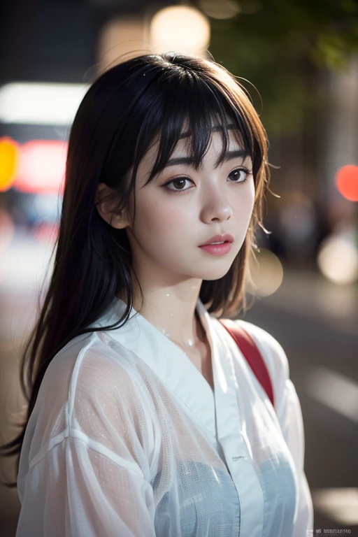 ((sense of tragedy、fall into fear、sad;feel like cry))、(8K, highest quality, masterpiece:1.2), (realistic, photo-realistic:1.37),(((sweaty skin、cheeks are red)))、 Super detailed,highest quality, ultra high resolution, professional lighting, photon mapping, radio city, Physically based rendering, cinematic lighting, midnight road,Depth of written boundary, sharp focus,Tsujimitsu, good composition,(Bokeh:1.2) 1 girl,alone,(whole body), (closed mouth),fine and beautiful eyes, temporarily stop, tight waist,Japanese high school girl, black hair,messy hair,long hair fluttering in the wind,(Ulzzang-6500:1.2) mix 4, hiqcgbody