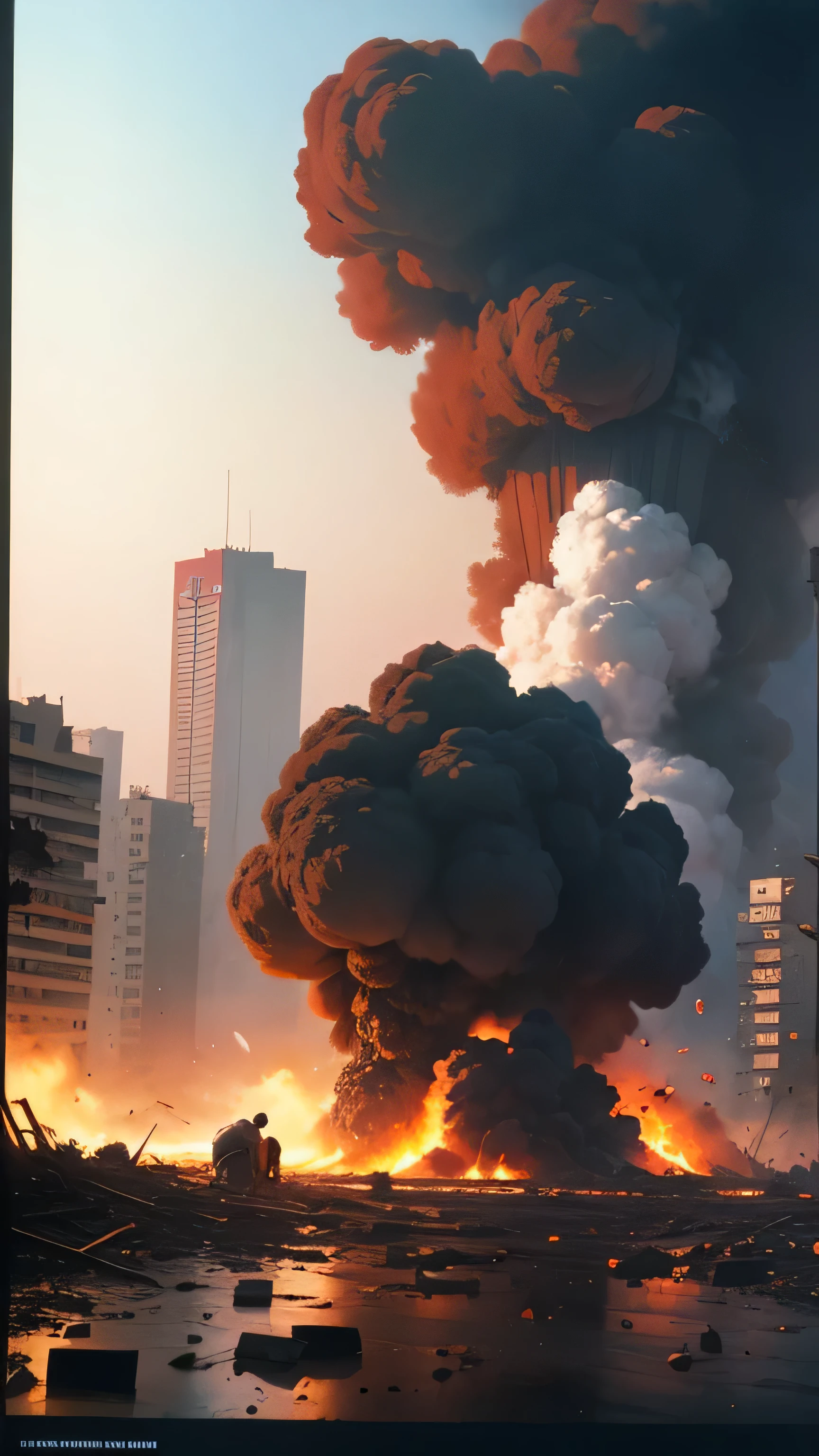 bomb blast in mumbai 1993, explosion, 8k