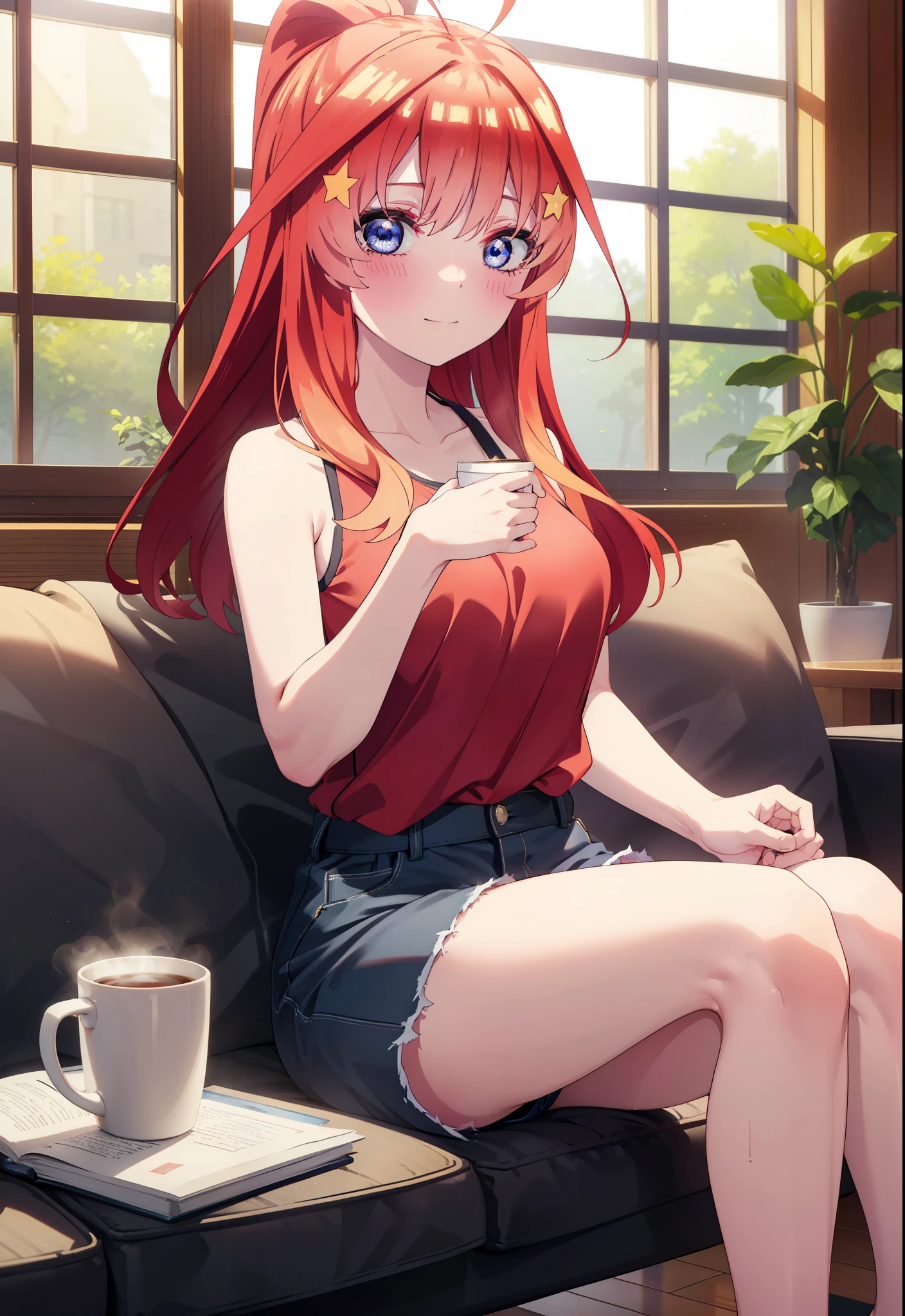Anime scene of a couple sitting on the sofa in the living room, anime scene, ( ( Xinhai sincerely ) ), sitting alone in a cafe, TV animation stills, Xinhai sincerely. —h 2160, Sit at the table, Sit at the table, Xinhai sincerely!, sitting alone in a cafe