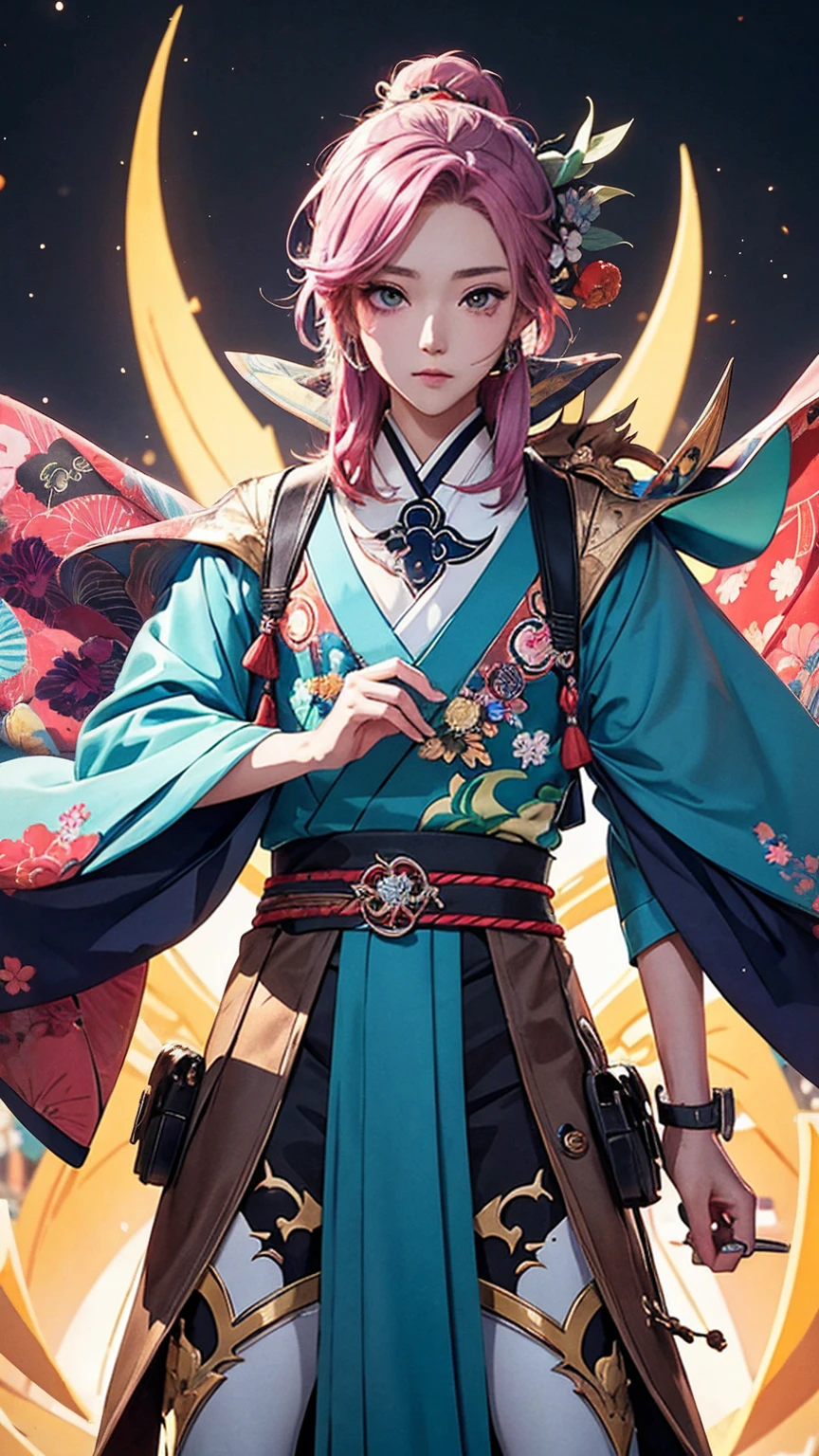 best quality,Japanese cartoons,merge,rich and colorful,bright colors,illustration,Art style,fantasy,actual,(masterpiece), (photo_(Moderate):1.0),Smooth,sharp focus,(male:1.1)