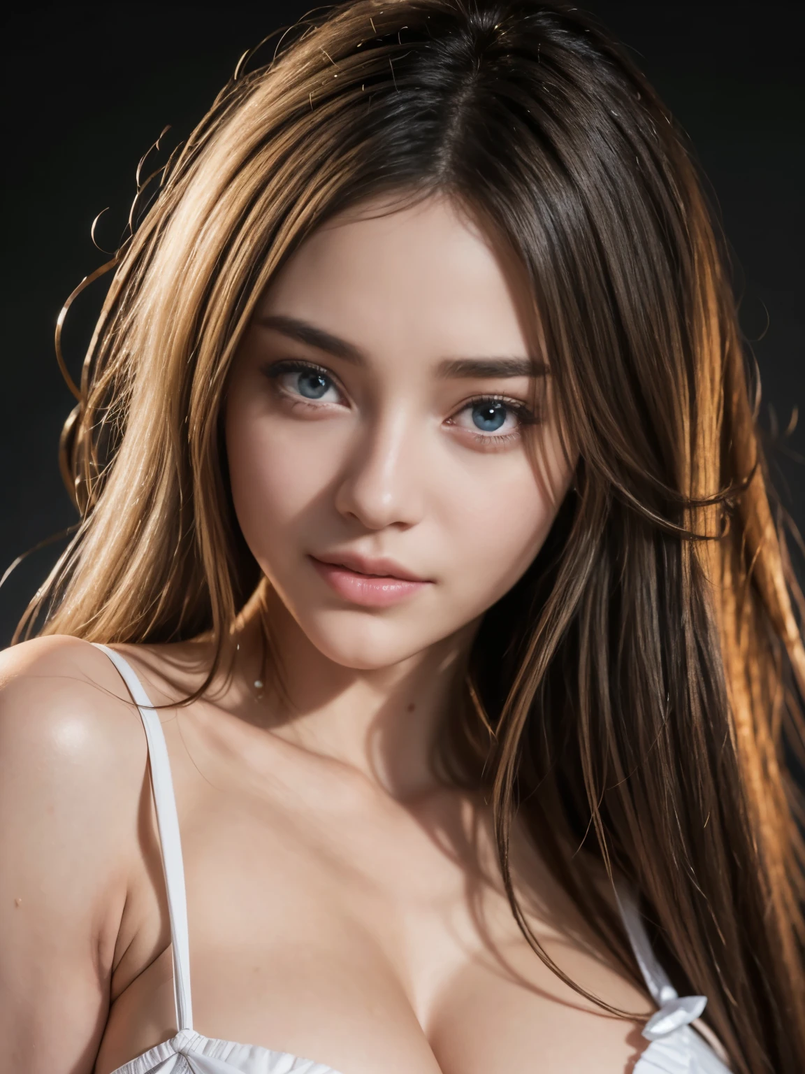 an ultra hot gorgeous european woman, wavy blonde hair floating in the wind, age 23, she's a playmate, men magazine model, she's the embodiment of winter. Perfect anatomy, Perfect eyes, perfect hands, perfect body, perfect hair, perfect breast, accurate, UHD, retina, masterpiece, anatomically correct, textured skin, super detail, high details, high quality, award winning, best quality, highres, 16k, 8k, 1woman, (Ultra realistic, high res), (highly detailed eyes, highly detailed hair, highly detailed face, highly detailed plump lips), (off shoulder with open breasts), breasts, upper body, caute smile, (best quality:1.4), Raw photo, (realistic, photo-realistic:1.37), professional photography, cinematic light, (fine face: 1.2),fashion model 20 years old, cute, [[[[pure eyes]]]], [[[[closeup]]]], [[[[chest]]]], [[[[neck]]]], [[[[shoulders]]]], perfect eyes, perfect iris, perfect lips, perfect teeth, perfect skin, soft front light, glow, HDR, (muted colors:1.2), Retrato da mulher、white skin、((cabelo Castanho ondas suaves)) Best Blanco Romantico、8k resolution、Frente Illuminada、アメリカの女の子のPortrait、solo、20-year-old、beautiful face、Upper body、medium side cut、beautiful blonde hair、beautiful little face woman, solo,　black theme,　look at the audience,one woman, It&#39;s real, Wolfsan-6500-V1.3, anime、animeスタイル、beautiful diamond eyes、20 year old american girl、braided hair、swimsuit、portrait beautiful detailed woman, very detailedな青い顔, Reality, beautiful narrow blue eyes, huge file size, Super detailed, High resolution, very detailed, highest quality, masterpiece, An illustration, very detailed, ticker, Unite, 8K painting wallpaper, fine, fine details, masterpiece, highest quality, Hvery detailed ticker uniform 8K wallpaper, face light movie lighting、cuteブラウス, dark background, oil, masterpiece, diffused soft film lighting, Portrait, highest quality (perfect face:1.4),stunning girl pictures,(8K and、photorealistic:1.25) 、(lip gloss、eyelashes、shiny face、shiny skin、highest quality、超High resolution、Depth of the bounds written、chromatic aberration、caustic road lighting、natural shading、sexy 1girl, Extremely cute, Amazing face and eyes, (Beautiful lovely smile), (extremely detailed beautiful face), bright and shiny lips, (cute bikini:1.3), (very elaborate lace bra:1.5), smooth skin, super beautiful, attractive, (Best Quality:1.4), (hyper quality), (Ultra-detailed), (hyper-realistic, Photorealsitic:1.37), Authentic skin texture, complex details, extremely detailed CG unified 8k wallpaper, RAW Photos, profession