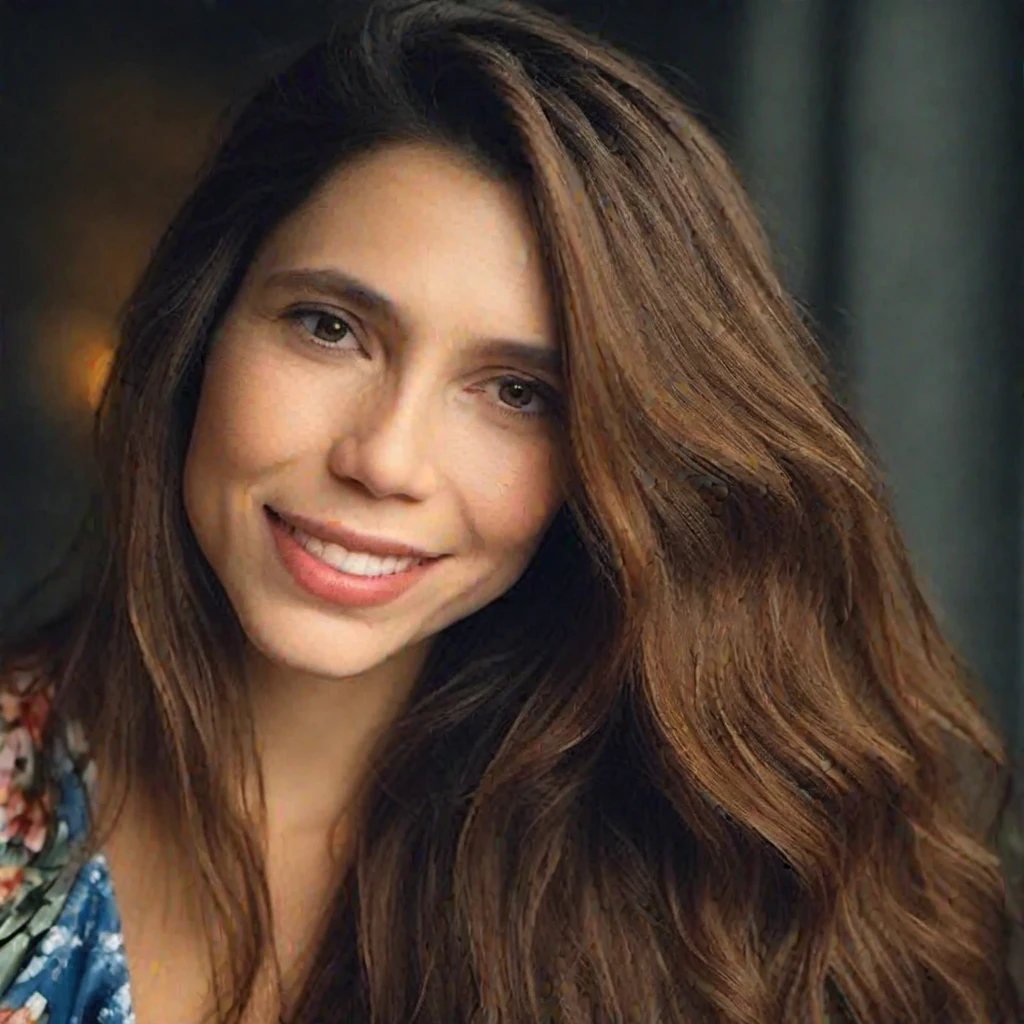 priority-enhancement:face-focused_high-quality, photo of an attractive brunet woman with long hair, looking at the camera, portrait photography, in the style of studio lighting, shot on Hasselblad 500 C/M --ar 73:128 --stylize 750