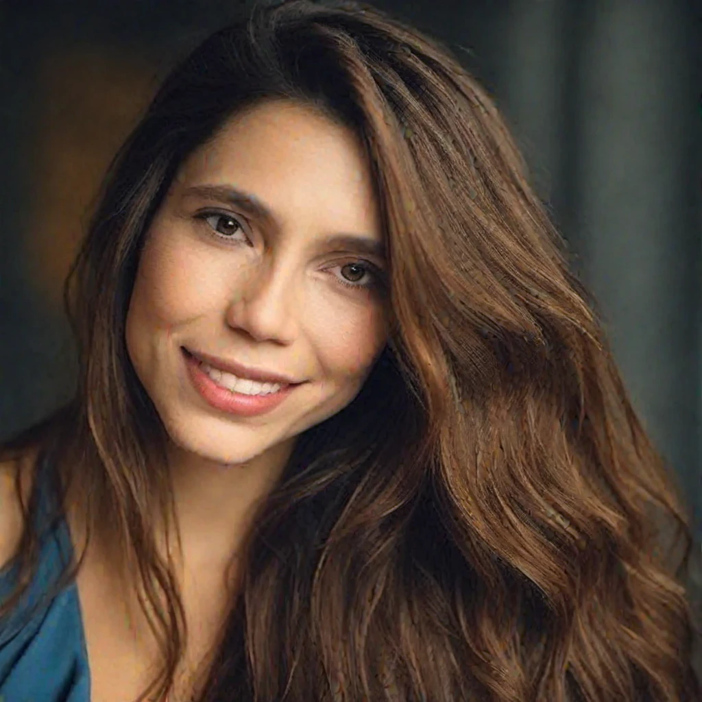 priority-enhancement:face-focused_high-quality, photo of an attractive brunet woman with long hair, looking at the camera, portrait photography, in the style of studio lighting, shot on Hasselblad 500 C/M --ar 73:128 --stylize 750
