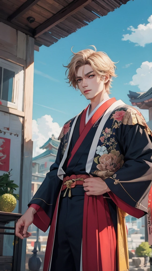 best quality,Japanese cartoons,merge,rich and colorful,bright colors,illustration,Art style,fantasy,actual,(masterpiece), (photo_(Moderate):1.0),Smooth,sharp focus,(male:1.1)