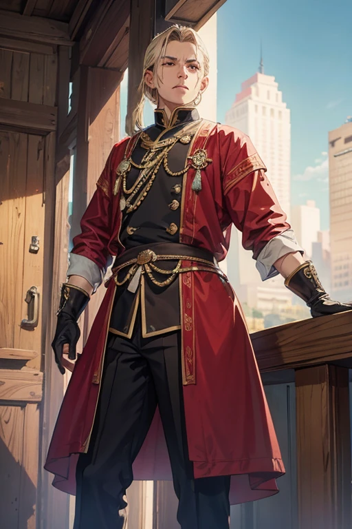 distinguished old noble lord standing, bored, uninterested, slavic clothes
