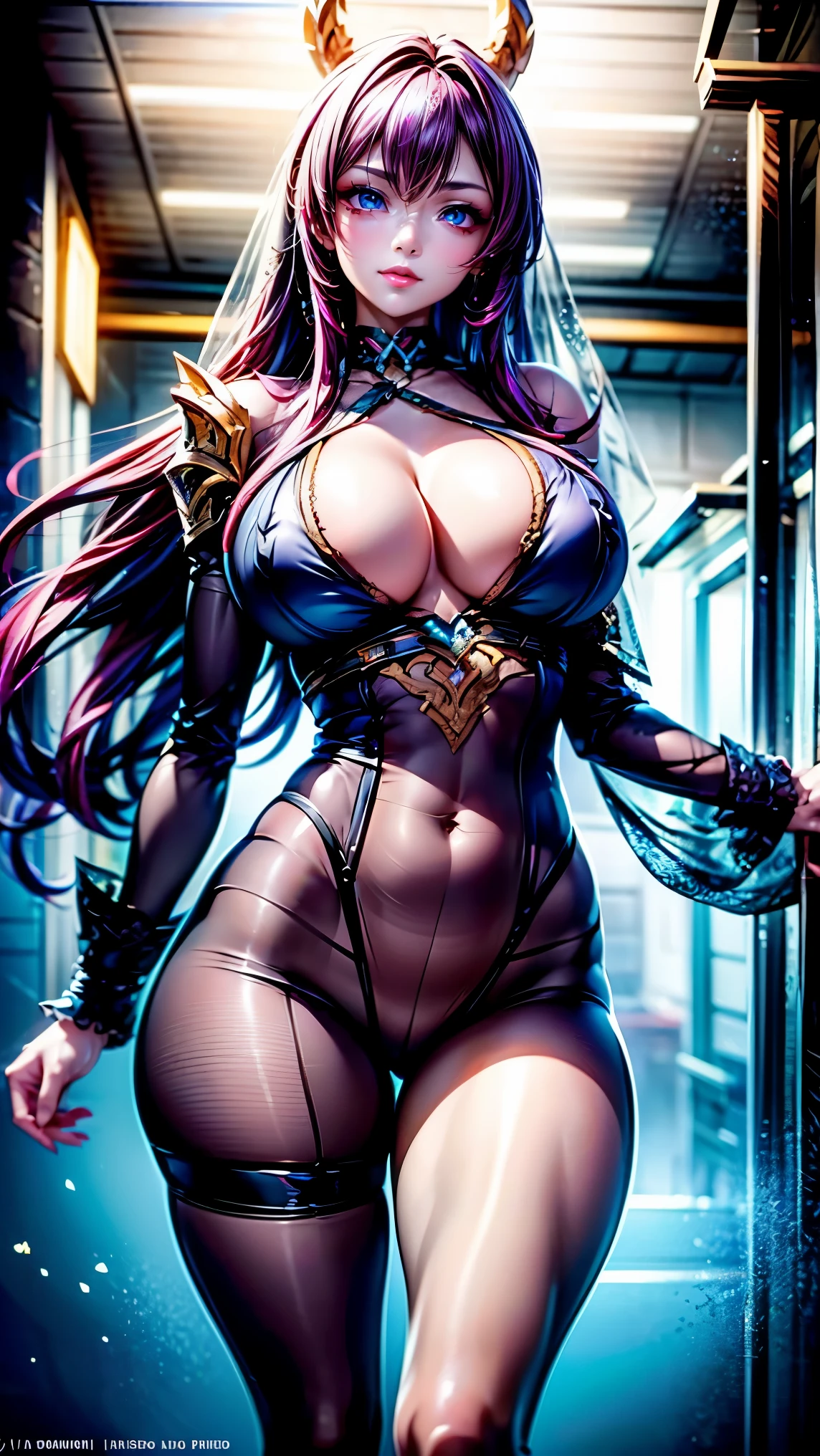Miss + exit + India + like + veil splashArt, splashArt, league of legends splashArt, Art, a sum, masterpiece, 8K, Super detailed, HD