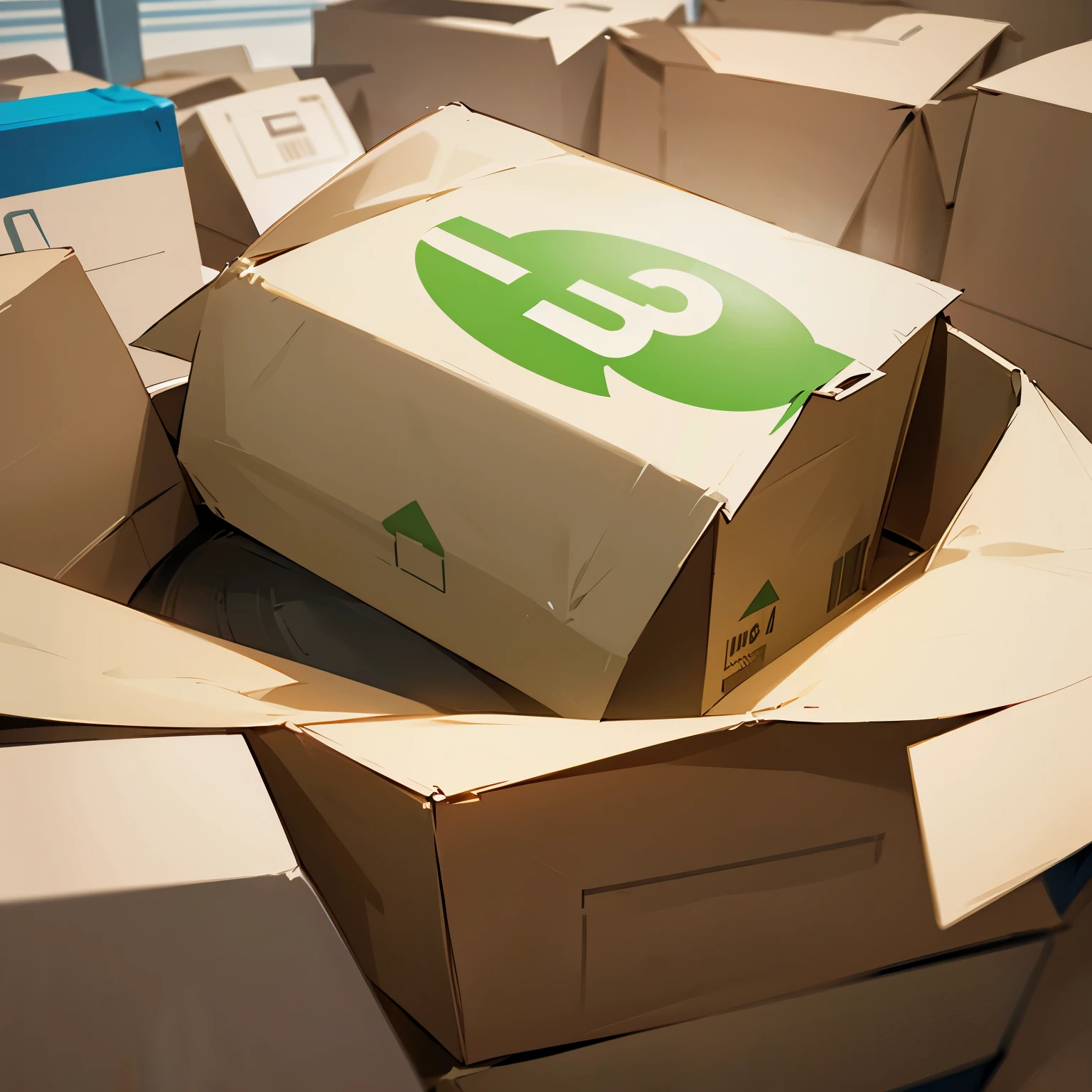 Create a logo for a biodegradable packaging company