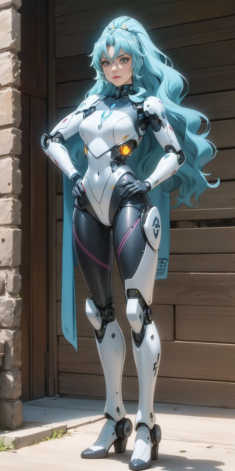 There is a woman in a robot suit posing next to an ancient building, Beautiful white girl half cyborg, Cute cyborg girl, Beautiful girl cyborg, Perfect Robot Girl, Cyborg girl, Young cyborg grady, Beautiful Female Robot, Beautiful robot woman, cyborg girl, perfect cyborg female, porcelain cyborg, Female robot, Beautiful cyborg images