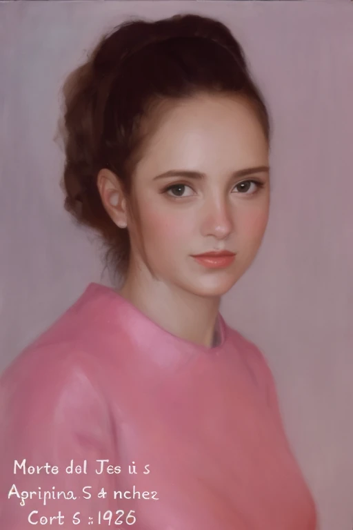 Oil painting of a woman