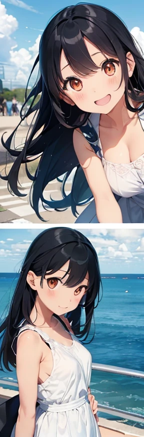 Micro bikini, student council president, ponytail, black hair