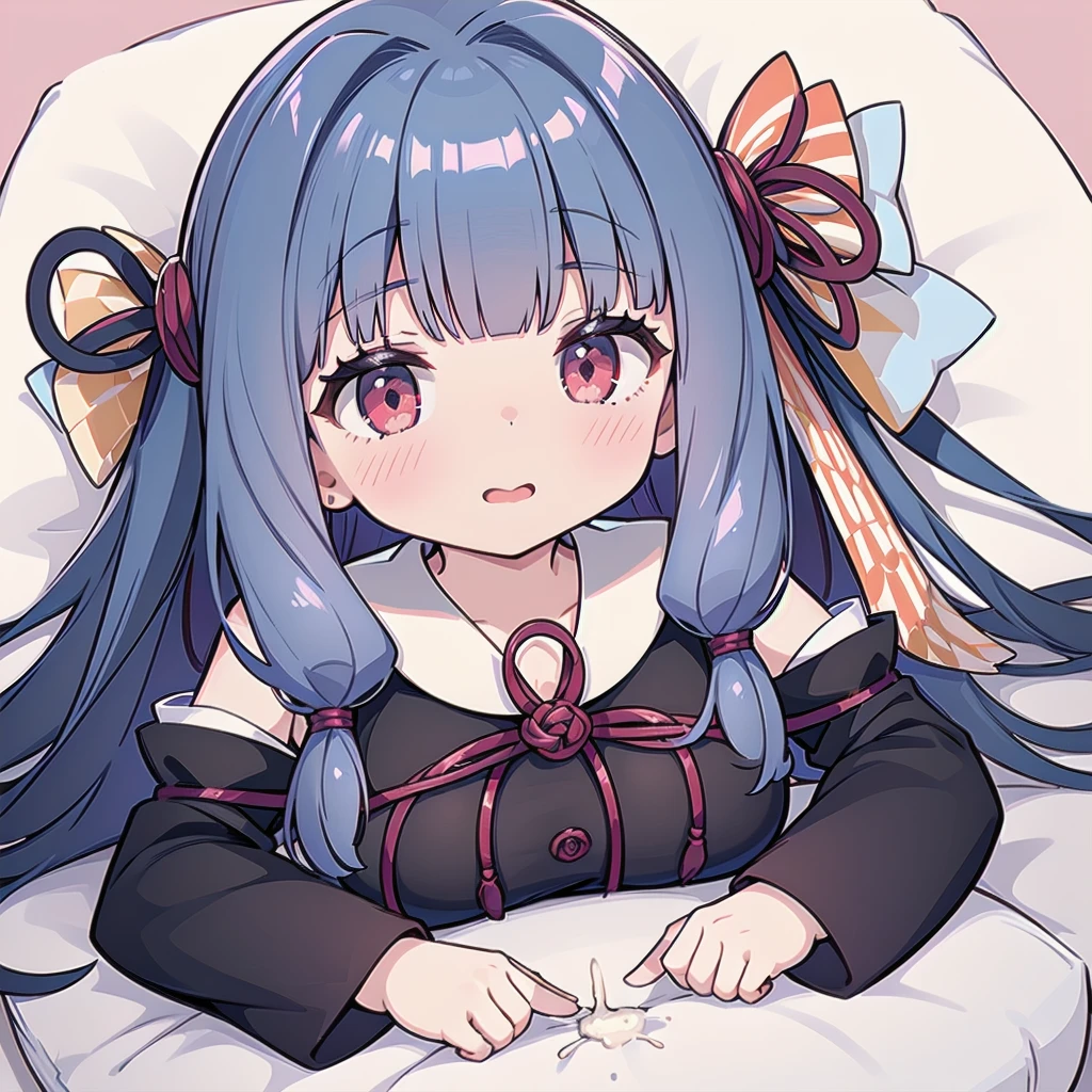 (((Akane Kotonoha and Aoi Kotonoha)))、(((lying on the bed)))、(((２girl girl)))、(kotonoha akane, hair ribbon
black dress, detached sleeves, wide sleeves, bare shoulders)、 (kotonoha aoi
hair ribbon, blue hair, red eyes, very long hair,blunt bangs)、 (((full body))), (((spread legs onbed))),(((vaginal,sex))),(((cum in pussy))),(((from above))), (((lying on bed))),(((white bed sheet))),(((lie on the pillow))),smile, looking at the viewer, (((perfect anatomy))),(masterpiece:1.0),(Highest_quality:1.0),detailed,highly detailed,ultra detailed,extremely detailed CG,super high resolution,4k,super detailed, photograph,high resolution,8K,HDR,Highly detailed CG Unity 8k wallpaper,super detailed skin,detailed beautiful eyes,detailed beautiful face,detailed beautiful face and eyes,very detailed background,perfect,lighting,colorful, bright_front_face_lighting,shiny skin,(highly detailed background),looking at the viewer,(Focus on her face), solo, upper body, looking at viewer, upper angle, perfect quality, good quality, masterpiece, HDR, UHD missionary position,masterpiece,best quality,detailed,highly detailed,ultra detailed,extremely detailed CG,high resolution,8K,super detailed skin, ((detailed beautiful eyes)),detailed beautiful face,detailed beautiful face and eyes,very detailed background,highly detailed background,(((super big breasts))),looking at viewer,The girl&#39;s breasts aren&#39;t exposed at all., You can clearly see that she has very large breasts.,((kawaii)),((orgasm face)),