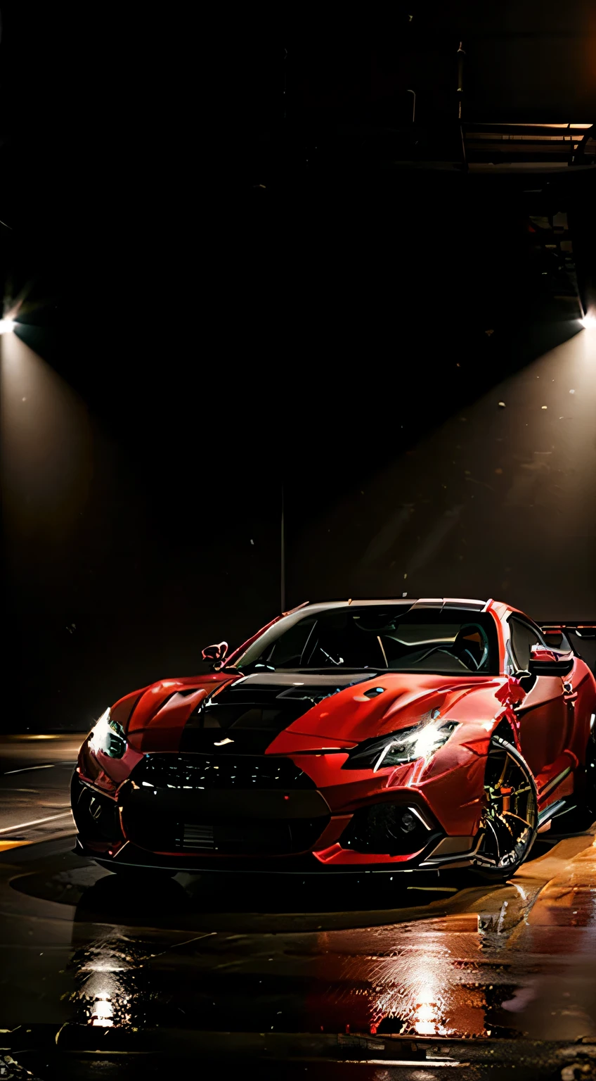 (high quality, ultra-detailed, realistic:1.37), sleek sports car, shiny metallic body, intricate design, powerful engine, high-performance tires, dynamic motion blur, professional automotive photography, vibrant colors, studio lighting