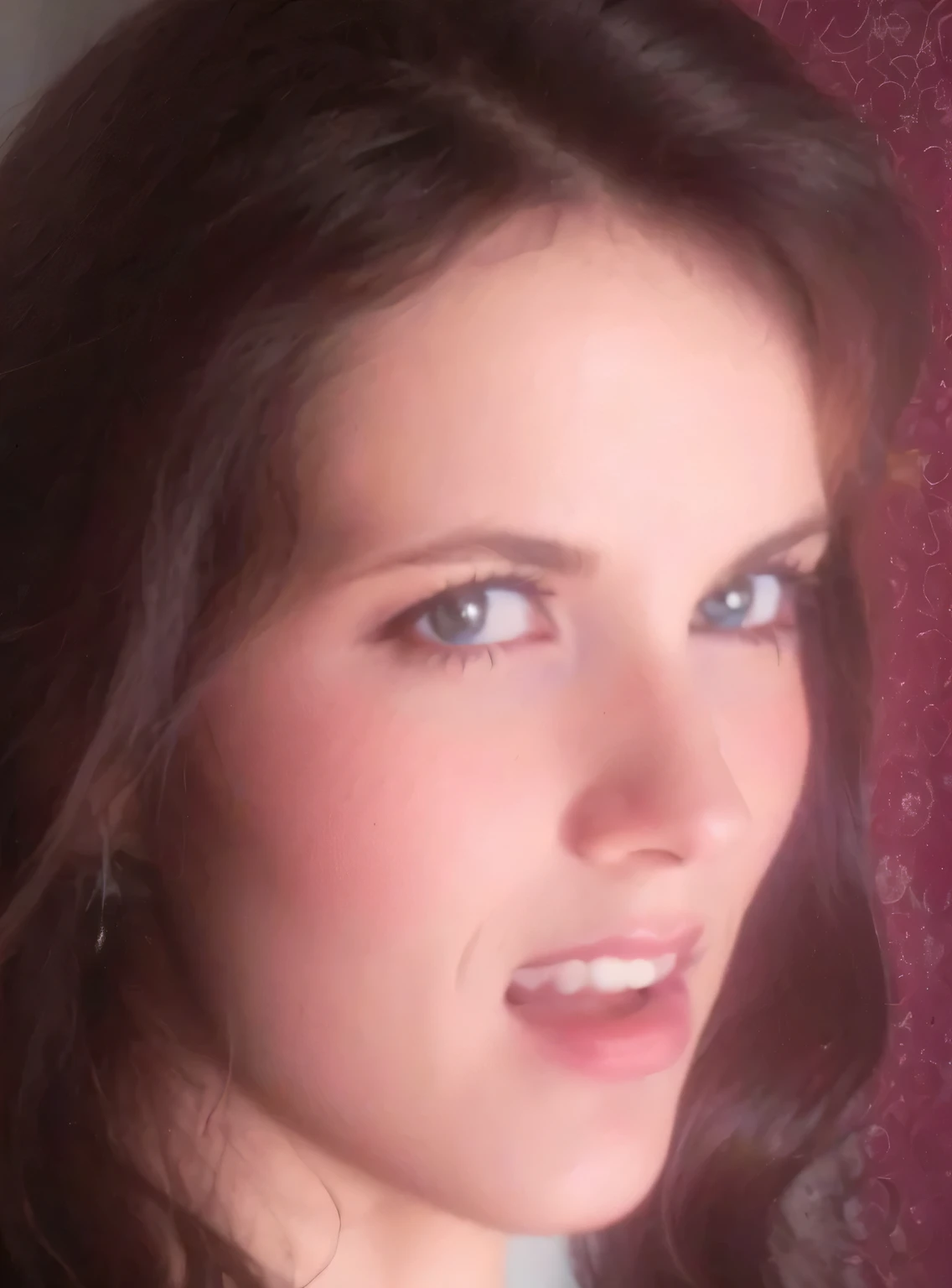 there is a woman with a surprised look on her face, profile image, very silly looking, profile shot, magalie villeneuve, sandra chevier, portrait sabrina lloyd, profile picture, headshot profile picture, malika favre, tifa lockaert, stunning closeupheadshot, 3 0 years old woman, profile pic, 30 years old woman, head shot