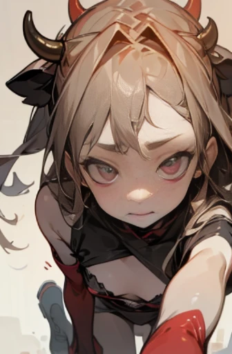 (High resolution), (super delicate), (masterpiece: 1.2, highest quality), snap shot, Red cow girl