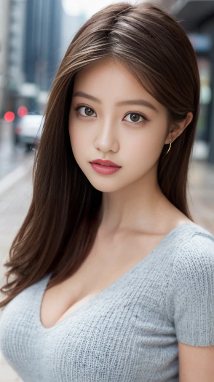 No underwear、(Photorealistic、Masseter muscle area、Highest quality、High resolution、RAW Photos)、(full body, no cloth, glamorous body)Realistic、Bright lighting、Face Light、Smooth Professional Lighting、pretty girl、Beautiful woman、Modeled、gravure、natural makeup、so beautiful、Realistic and beautiful skin、plum thighs, Beautiful and detailed、Detailed face、Big 、Cleavage、wavy hair、Brunette colored hair、Brown eyes, sexy face, looking at the camera、take a picture, Seductive Pose, angle from above,