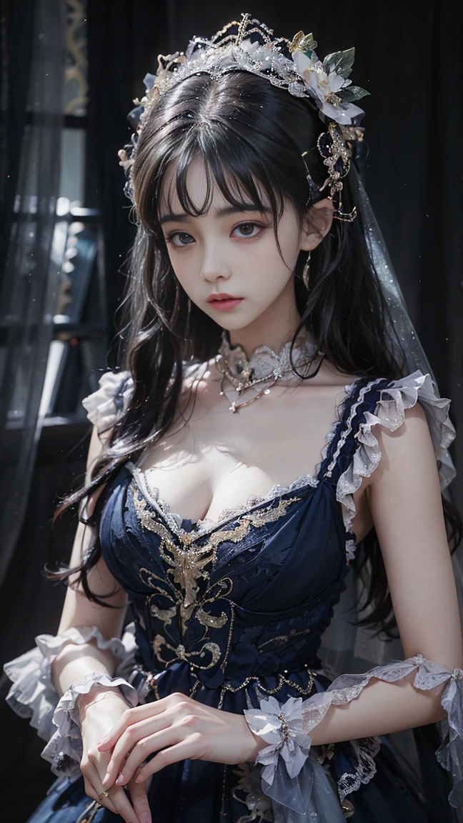 best quality, 超High resolution, (lifelike:1.4), masterpiece, High resolution, original, Very detailed wallpaper, 1 girl, alone, (Buziziger, bizanakanem\)), whole body,big brst,cleavage