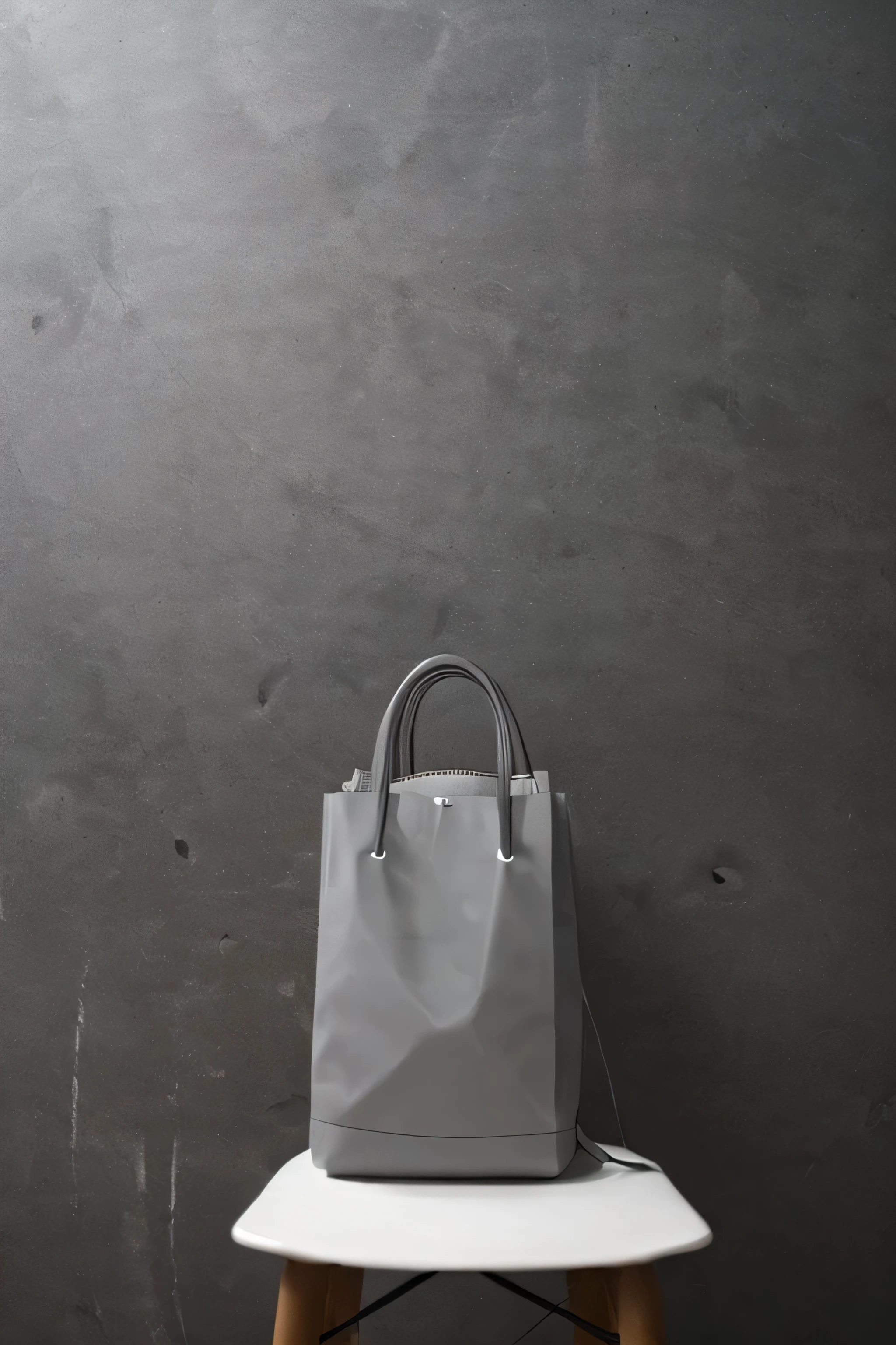 (((((gray background)))))、machine、(((A bag on a chair)))、Cafe、Cool、、((((Like graphic art))))
