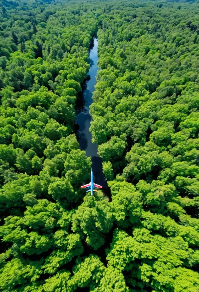 Video de un ave volando en un bosque 