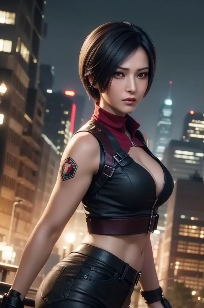 Ada Wong, Melhor qualidade,ultra-detalhado,realista:1.37,there are people,perfectly symmetrical face,ultra-realista texture,corpo perfeito,detailed facial features, realista lighting