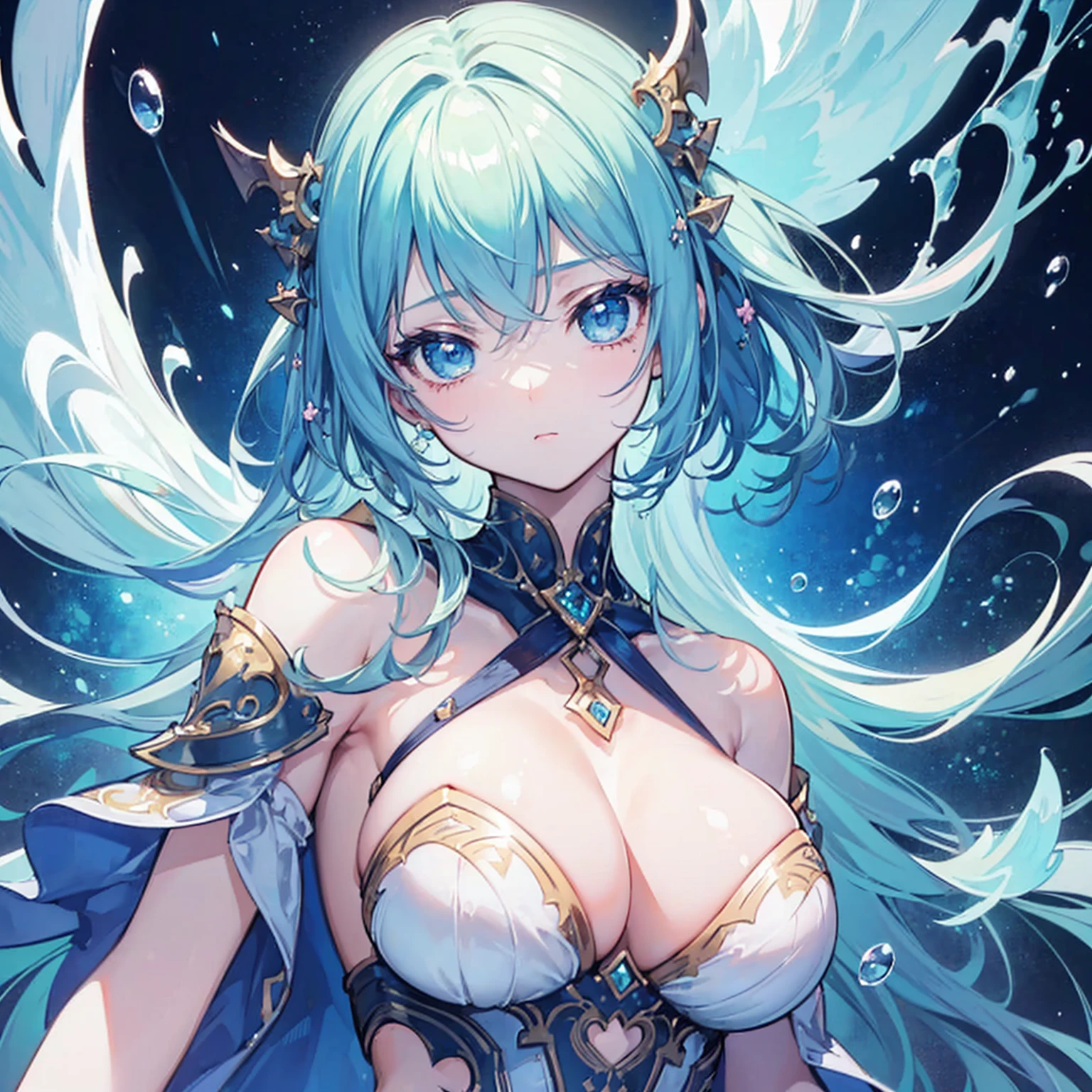 1girl,solo,(masterpiece,best quality, official art, beautiful and aesthetic:1.2). (((high detailed skin,)))dynamic lighting,intricate detailed outfit,kawaii,watery eye, upper body, ((rule of thirds)), sharp focus,rich background, ((side lighting)), (dynamic pose),