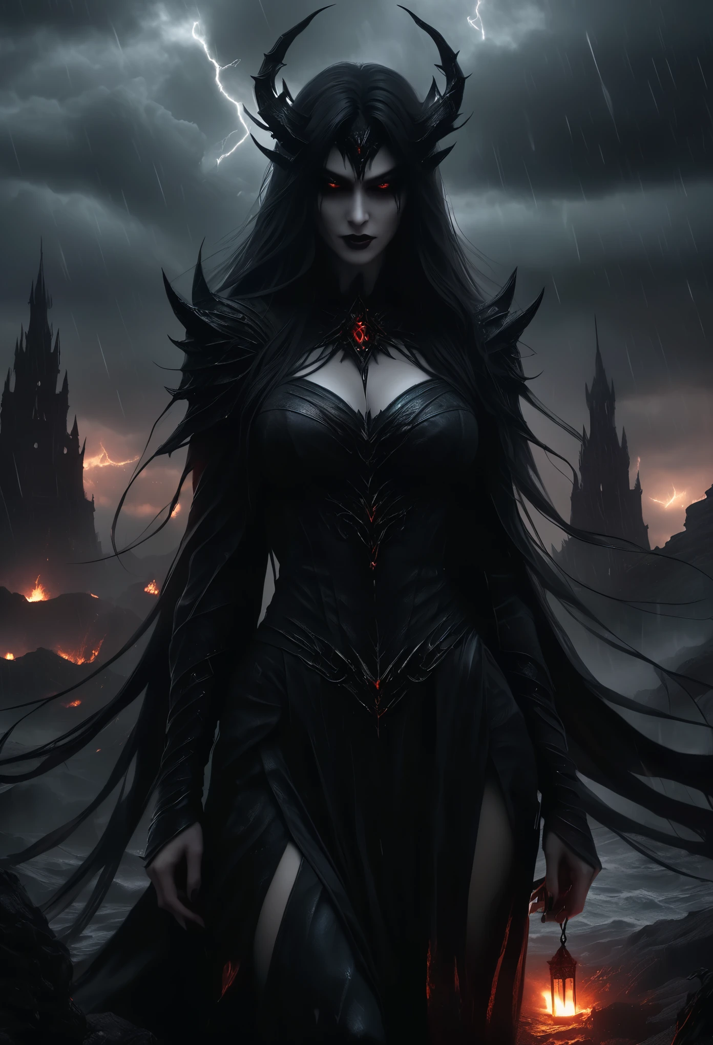 (best quality,4k,8k,highres,masterpiece:1.2),ultra-detailed,(realistic,photorealistic,photo-realistic:1.37),terrifyingly evil goddess never seen before,insanity-inducing,horrendously twisted,nightmarish,otherworldly,vivid depictions of fear,ghastly appearance,demon-like beauty,dark aura,dreadful and malevolent presence,intimidating gaze and features,macabre atmosphere,ominous surroundings,gloomy and mysterious setting,ancient and forbidden realm,dark shadows and eerie silhouettes,haunting and sinister atmosphere,ominous and foreboding,limbs and features in distorted and grotesque forms,nightmarish creatures lurking in the shadows,screams and whispers echoing through the twisted reality,fear and despair consuming the viewer,unimaginable horrors from beyond the dimensions,tormented souls trapped in eternal suffering,deep and unsettling sense of dread and unease,enveloped in a suffocating darkness,evil and wickedness permeating every corner,skies filled with storm clouds and lightning bolts,crimson blood dripping from the goddess's fingers,twisted and contorted bodies strewn across the landscape,demonic rituals and sacrificial altars,haunting cries and eerie whispers,possessed and tortured souls writhing in agony,cursed and twisted vegetation,inanimate objects coming to life in grotesque and terrifying ways,unholy energy crackling in the air,broken and decaying structures reminiscent of a forgotten civilization,ghoulish apparitions and phantoms haunting the goddess's presence,dismal and desolate wastelands,doomed and forsaken souls begging for release,unfathomable depths of darkness and despair,eyes glowing with a sinister and malevolent light,shadows that seem to have a life of their own,ever-present feeling of impending doom,corruption and decay spreading like a plague,demonic hordes descending upon the world in waves of destruction,nightmarish landscapes twisting and contorting into impossible shapes,dark tendrils reaching out from the darkness,consuming all light a
