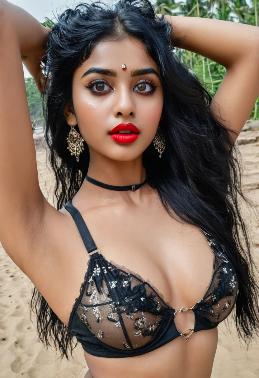  sexy Indian girl with big black open wings in embellished halter neck crop top flying 100 feet above ground, black hair , perfect body, ((innocent))), ((big eyes)), (messy hair:1.3), Skinny, (perfect small round breasts), wide shot, striking features, beauty, intricate details, dramatic composition,),tension, contrast, texture, realism, high-quality rendering, stunning art, high quality, film grain, Fujifilm XT3, acne, blemishes, detailed skin, freckled young, adorable, ((medium breasts)), (((soft chest))), black hair, (Pale skin), ((slight buckteeth)) ((beautiful)+(attractive:0.9)+(sensual:0.8)) white Pakistani women ((nerd:0.8)+(lovely)+(clean skin)) with hazel eyes and red lips. Medium dark black hair, ((intense eyes))