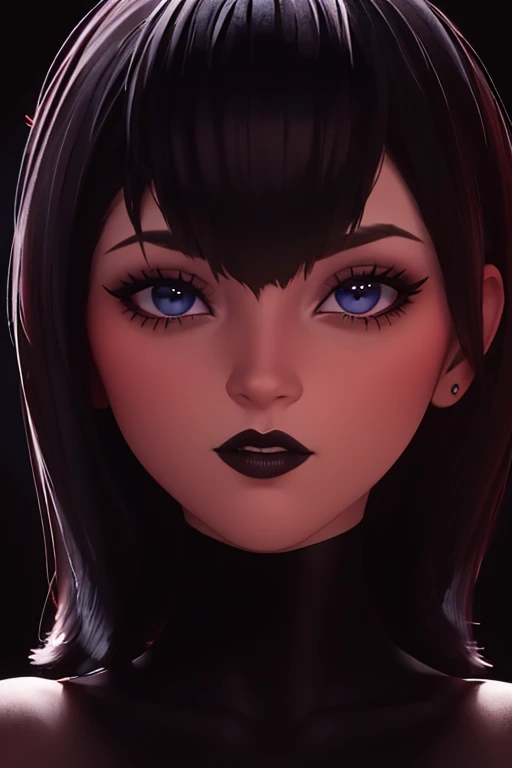 cuerpo completo, ojos morados, desnudos (maquillaje oscuro), collar, aretes (dark lipstick), divididos  labios, sharp focus, enfoque en la cara, incredibly sharp details, extremadamente detallado (pechos gigantes en cuadro: 1.1), 4K HQ, 8K, profundidad de campo, f/1.2, leica, 8K HDR, alto contraste, alto retoque, sombras  , bokeh, award-winning photography, best photographers.