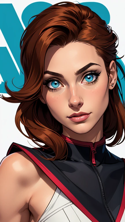 Personagem  mulher ninja com marcas de guerras Imagem de desenho animado de uma mulher .cartoon style illustration, estilo de arte dos desenhos animados, estilo de arte dos desenhos animados, digital illustration style, design de personagens altamente detalhado, arte digital detalhada coragem, Forest fan art, Design de personagens de retrato, beautiful digital illustration, retrato de alta qualidade, Arte em quadrinhos, mulher jovem cabelo com transas lindas . Beautiful outlined eyes Medium large bust and wonderful sensual clothes. expression of sexual desire image from the waist to the head illustration