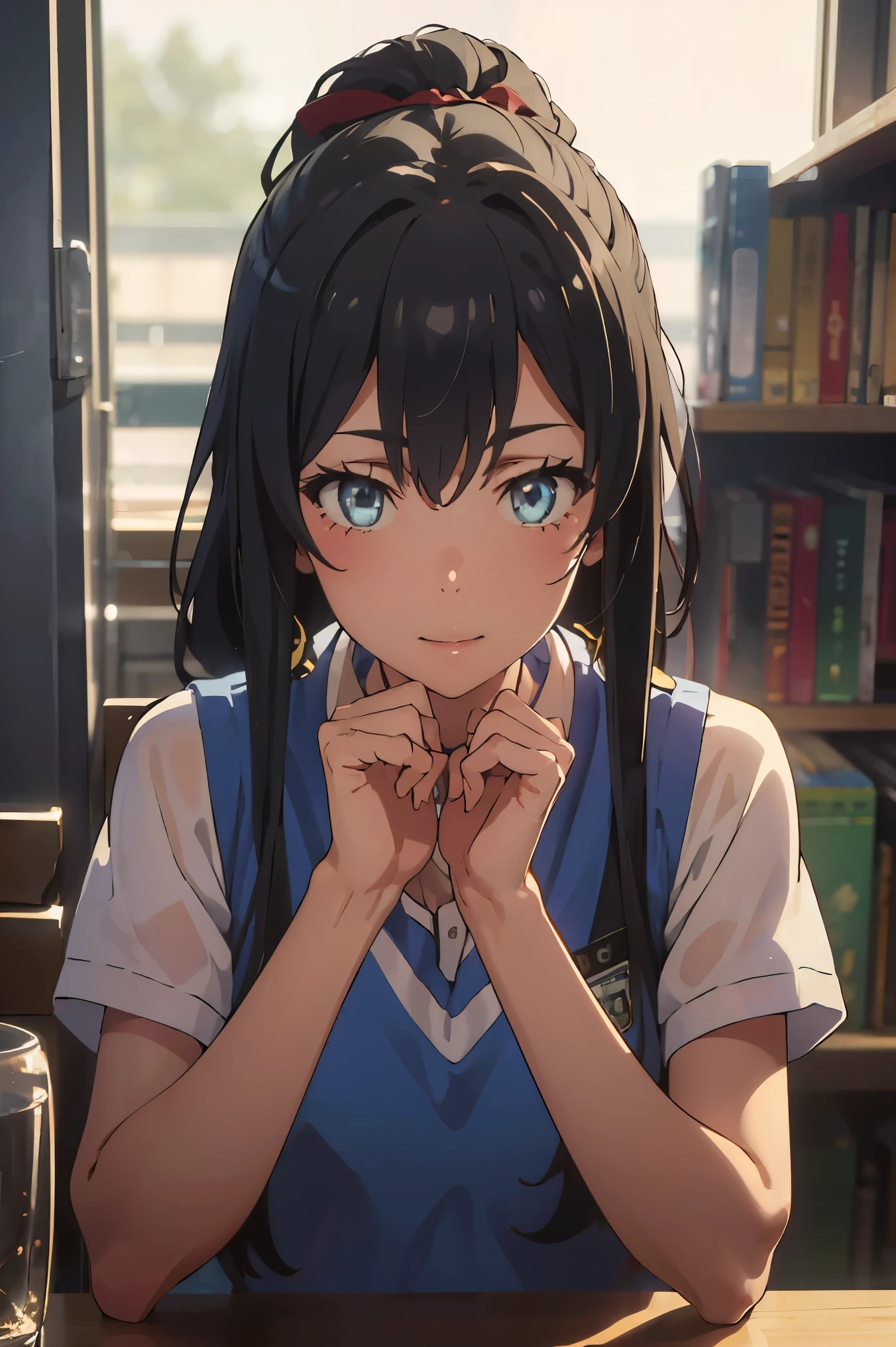 score_8_up, score_7_up, source_anime,1 girl, solo, hair_ponytail ribbon,Black hair, eyes blue, long hair, smile , Yukinoshita Yukino
BREAK (red buruma, red gym uniform:1.2)
BREAK gym storeroom,
BREAK pov, sex, penis
BREAK (masterpiece:1.2), best quality, high resolution,NSW ,unity 8k wallpaper, (illustration:0.8), (beautiful detailed eyes:1.6), extremely detailed face, perfect lighting, extremely detailed CG, (perfect hands, perfect anatomy),