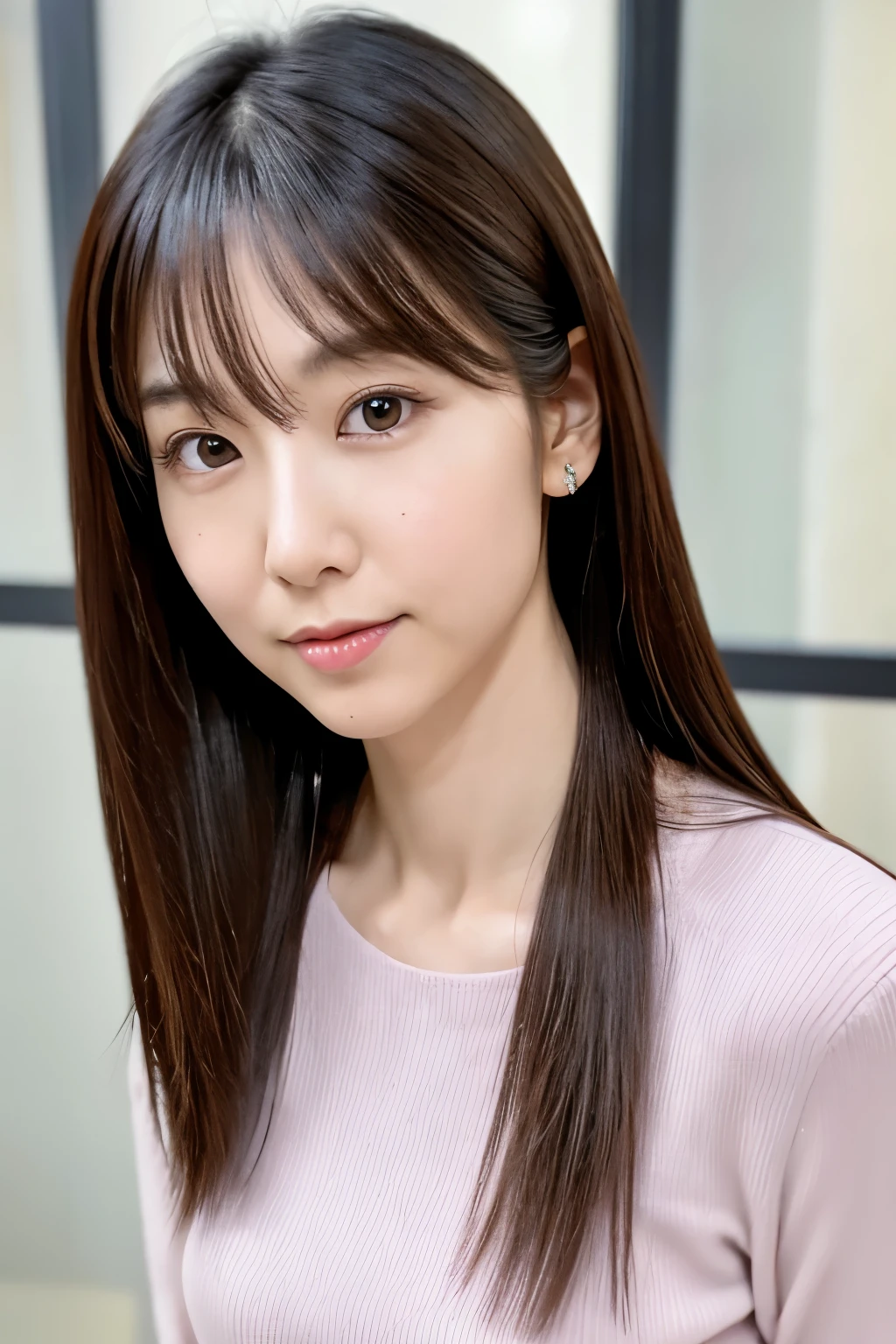 Skinny Japanese woman, age 30s, (detailed face), (detailed eyes), straight hair, slender shape, (emphasis thin waist: 1.2), High quality, high resolution, real professional photographmasterpiece, 16K UHD, full-body view
